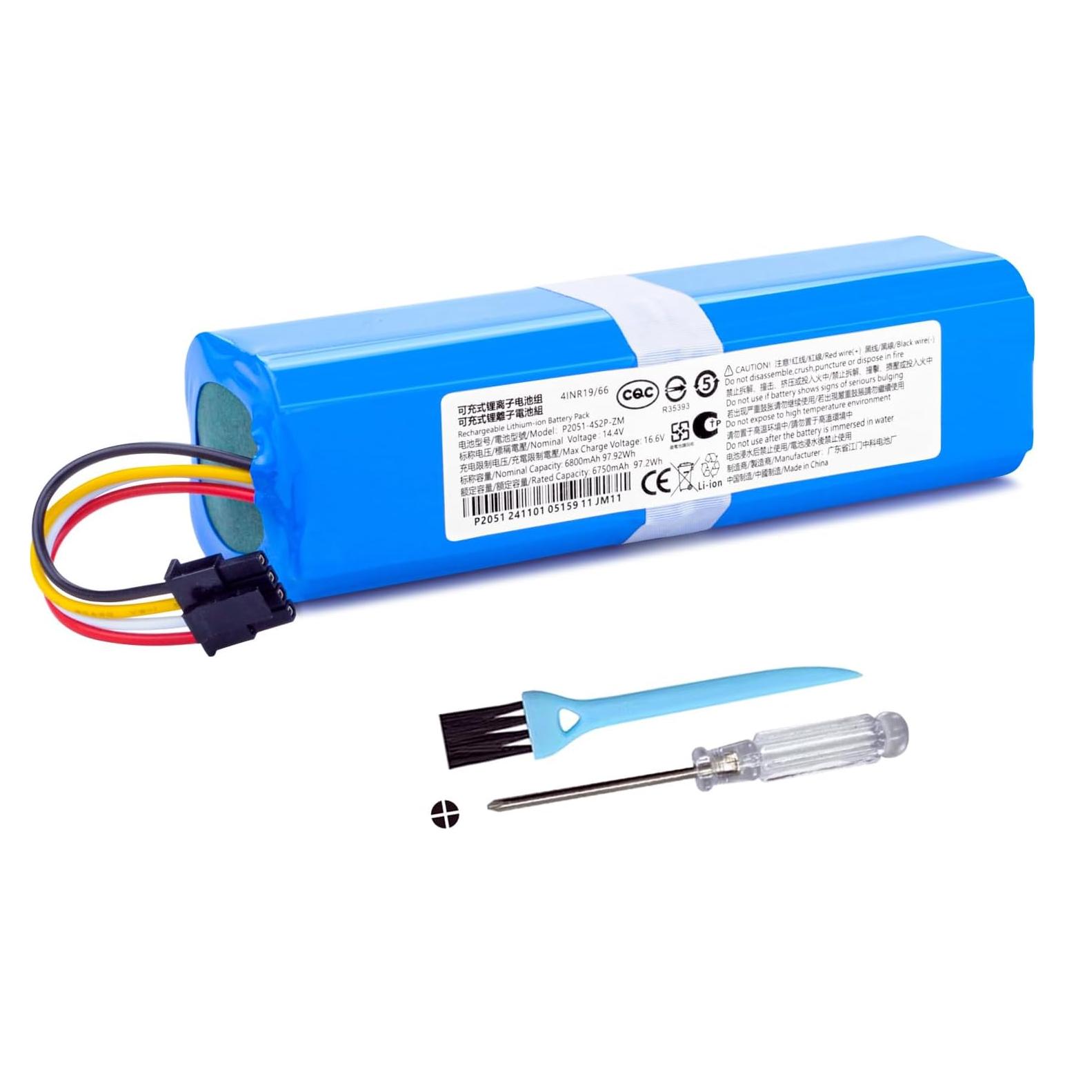 Batería de Reemplazo 6800mAh para Roborock S4 S5 S6 S7 S8