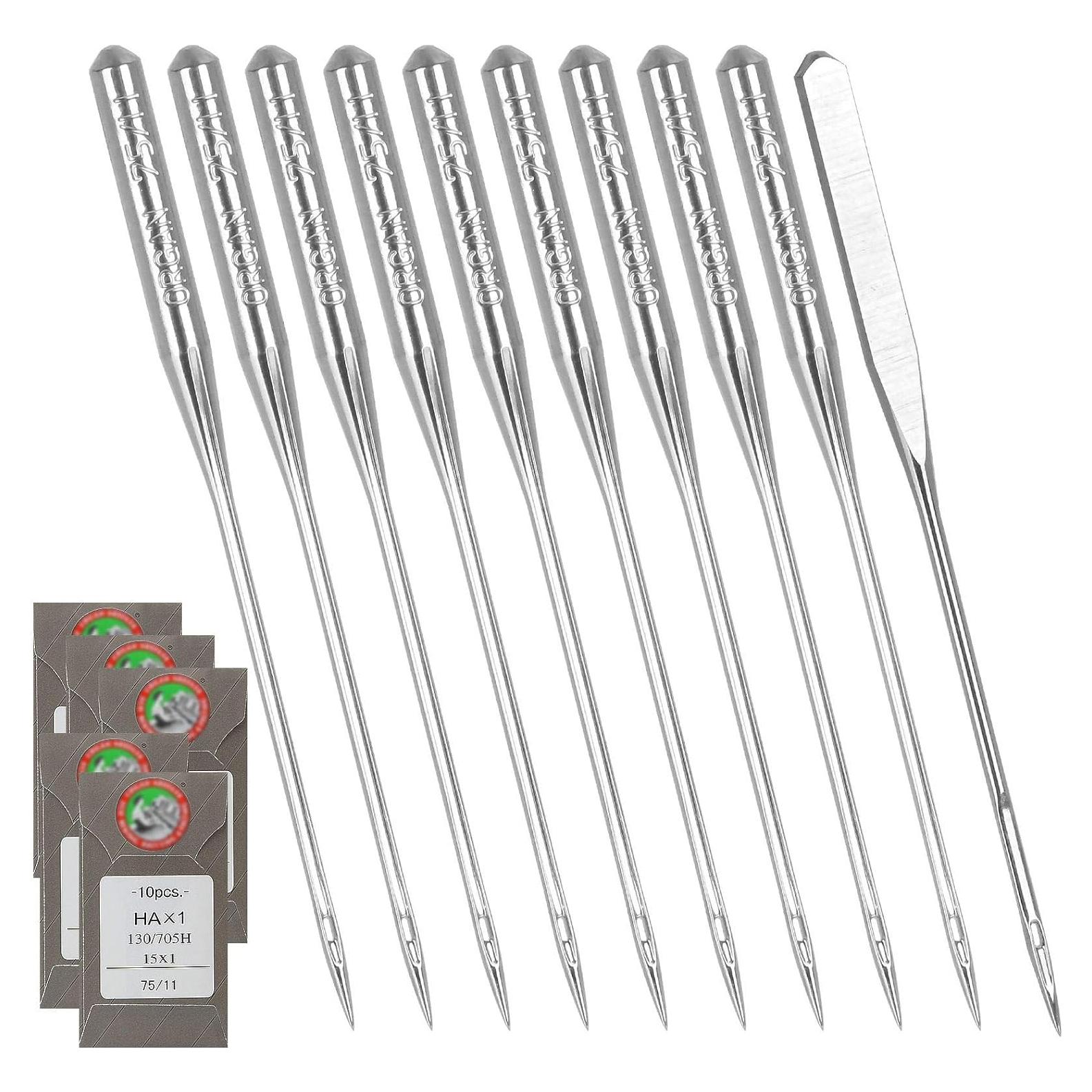 50 Agujas de Máquina de Coser Brother 75/11 para Bordado