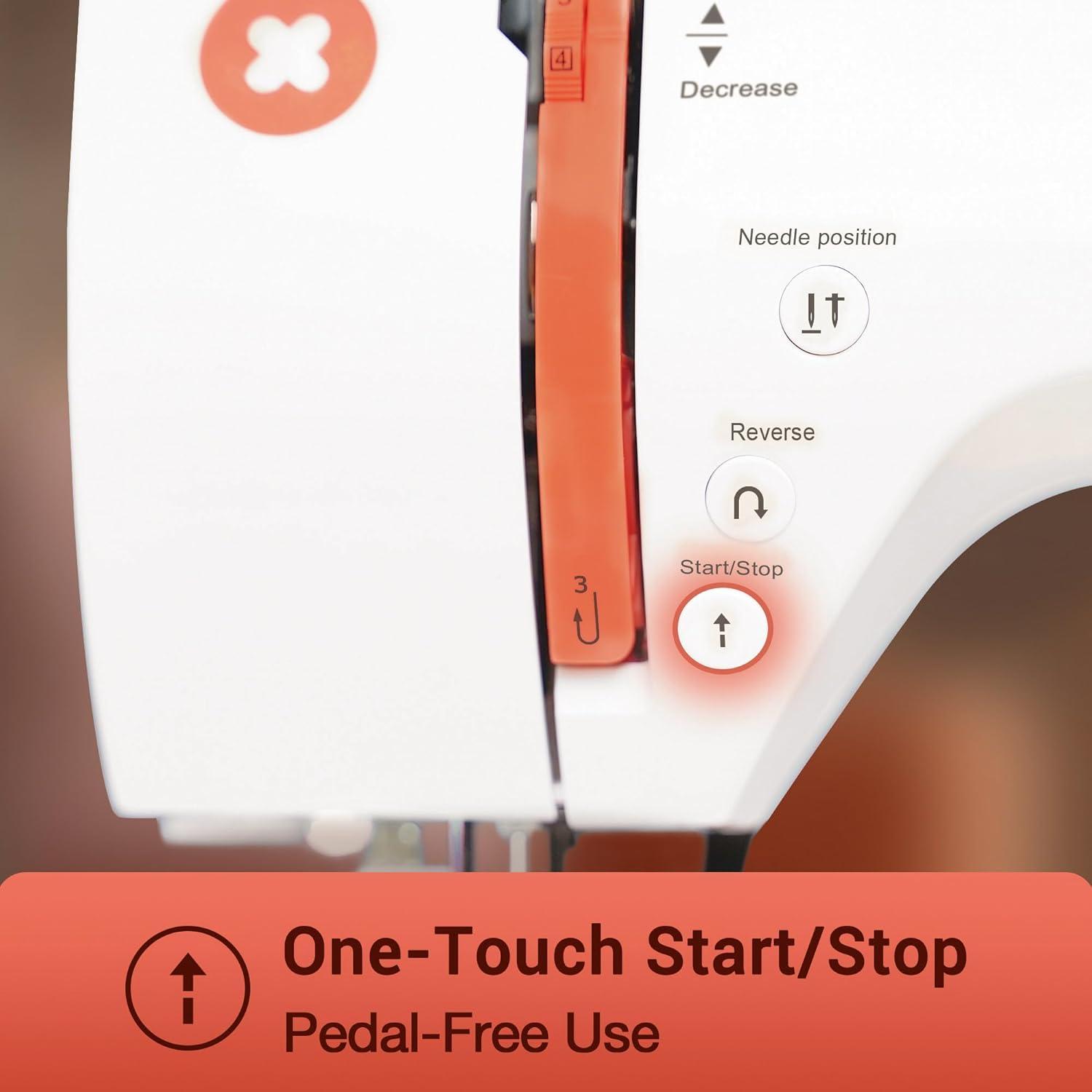 Máquina de Coser Poolin EOC02 Computarizada 200 Puntadas