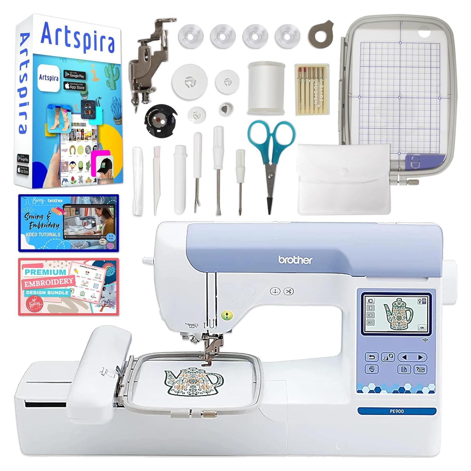 Máquina de Bordado Brother PE900 12.7x17.8cm con Accesorios