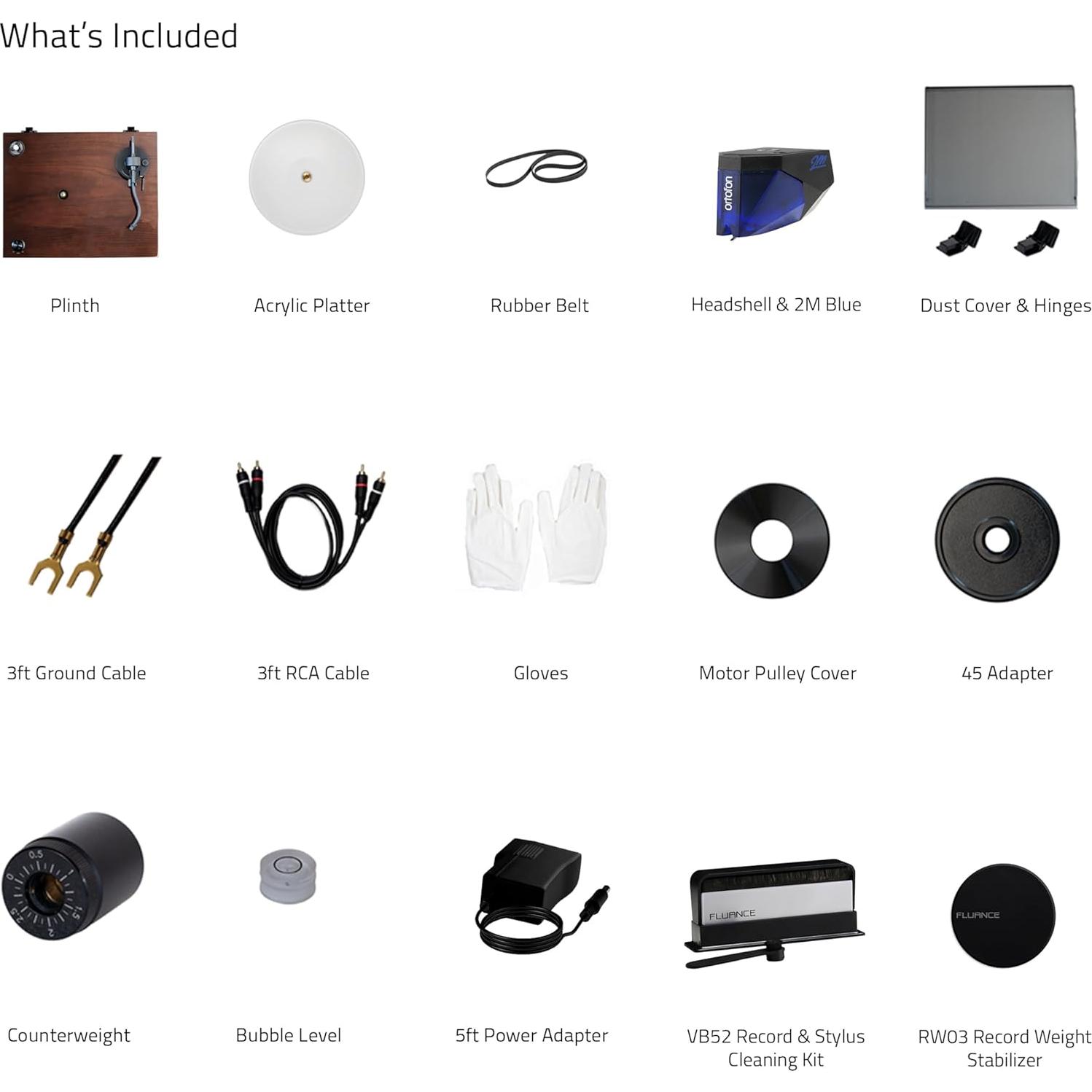 Tocadiscos Fluance RT85 Vinilo con Cartucho Ortofon 2M Blue