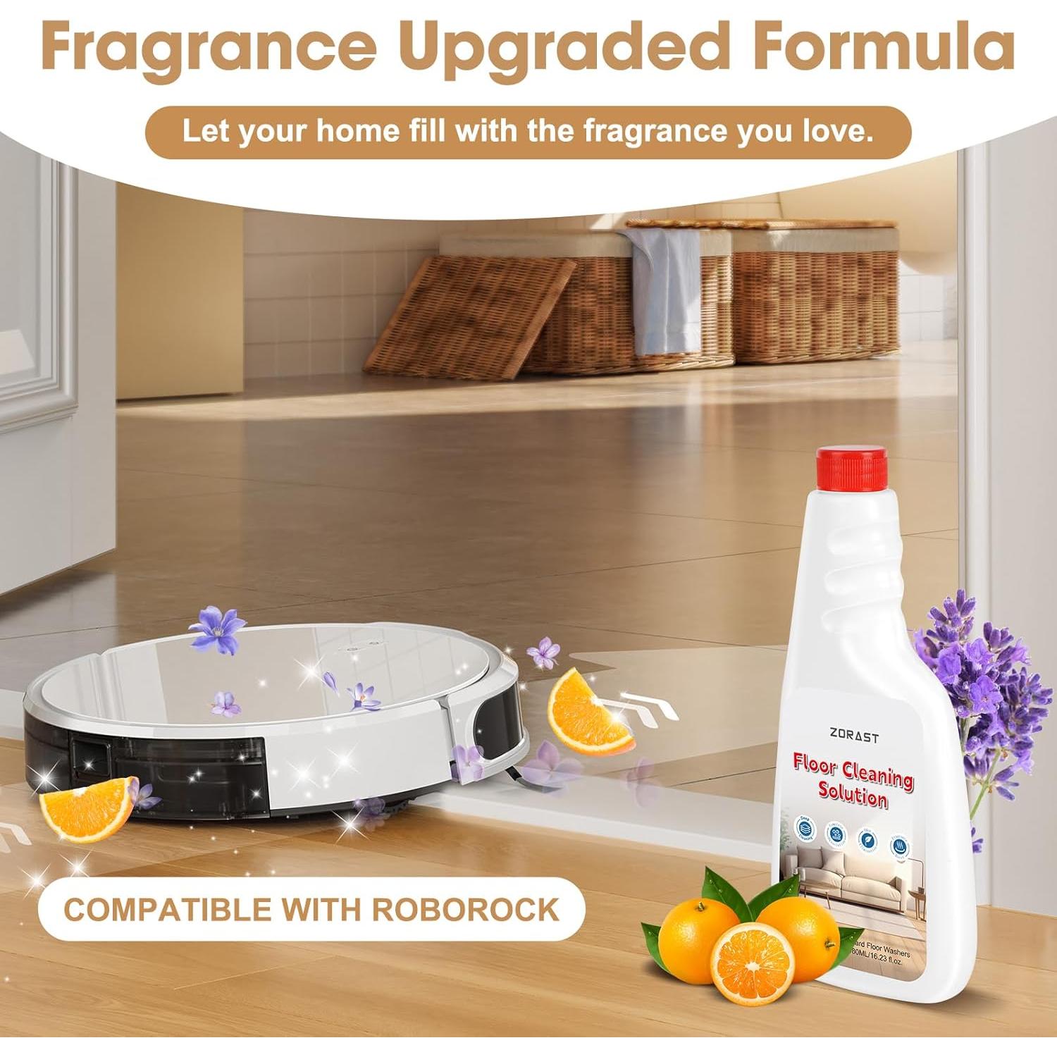 Tabletas de Limpieza de Pisos ZORAST 12 PCS Aroma Lavanda Naranja