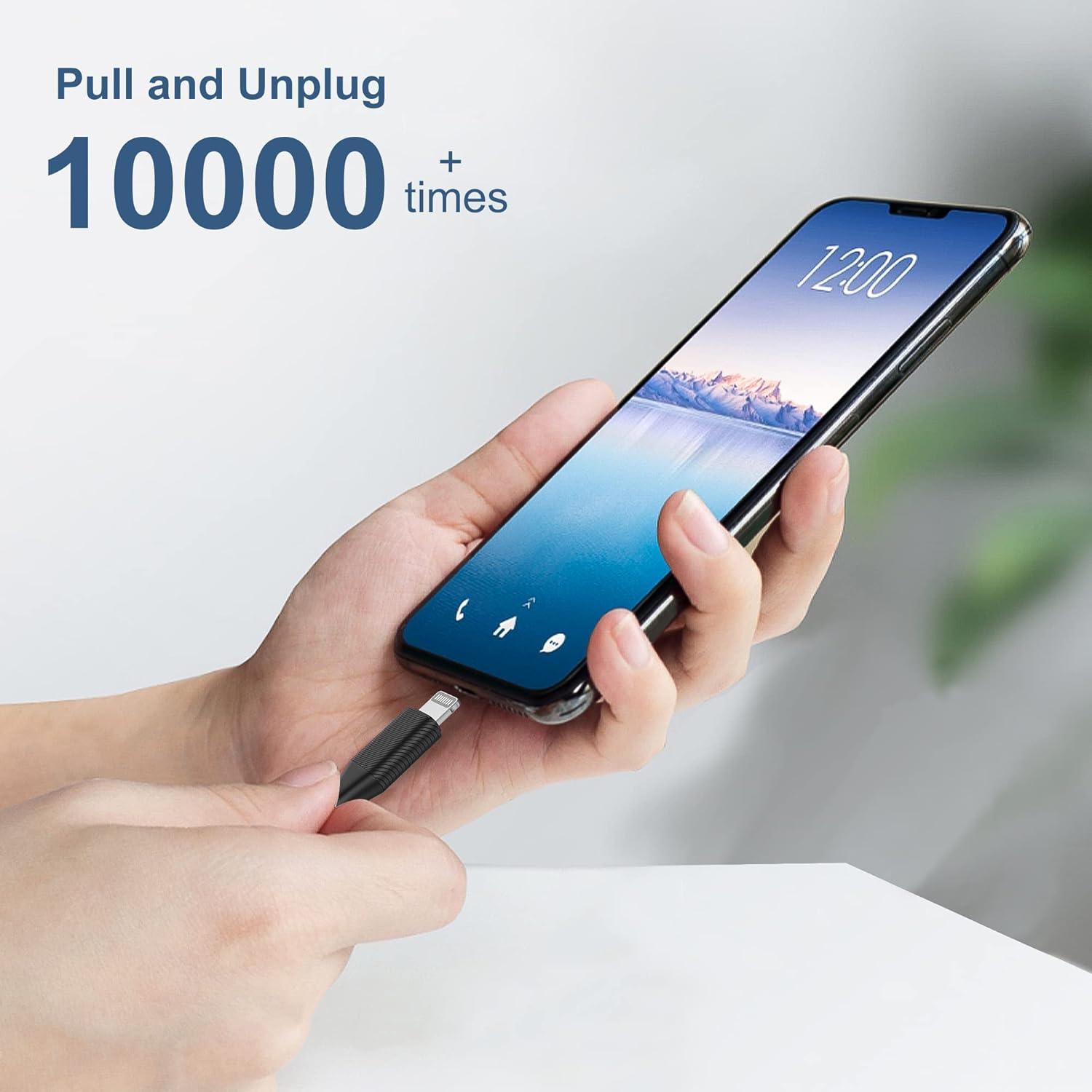 Cable de Carga Lightning ZMHPJQ 1.83m 5Pack para iPhone