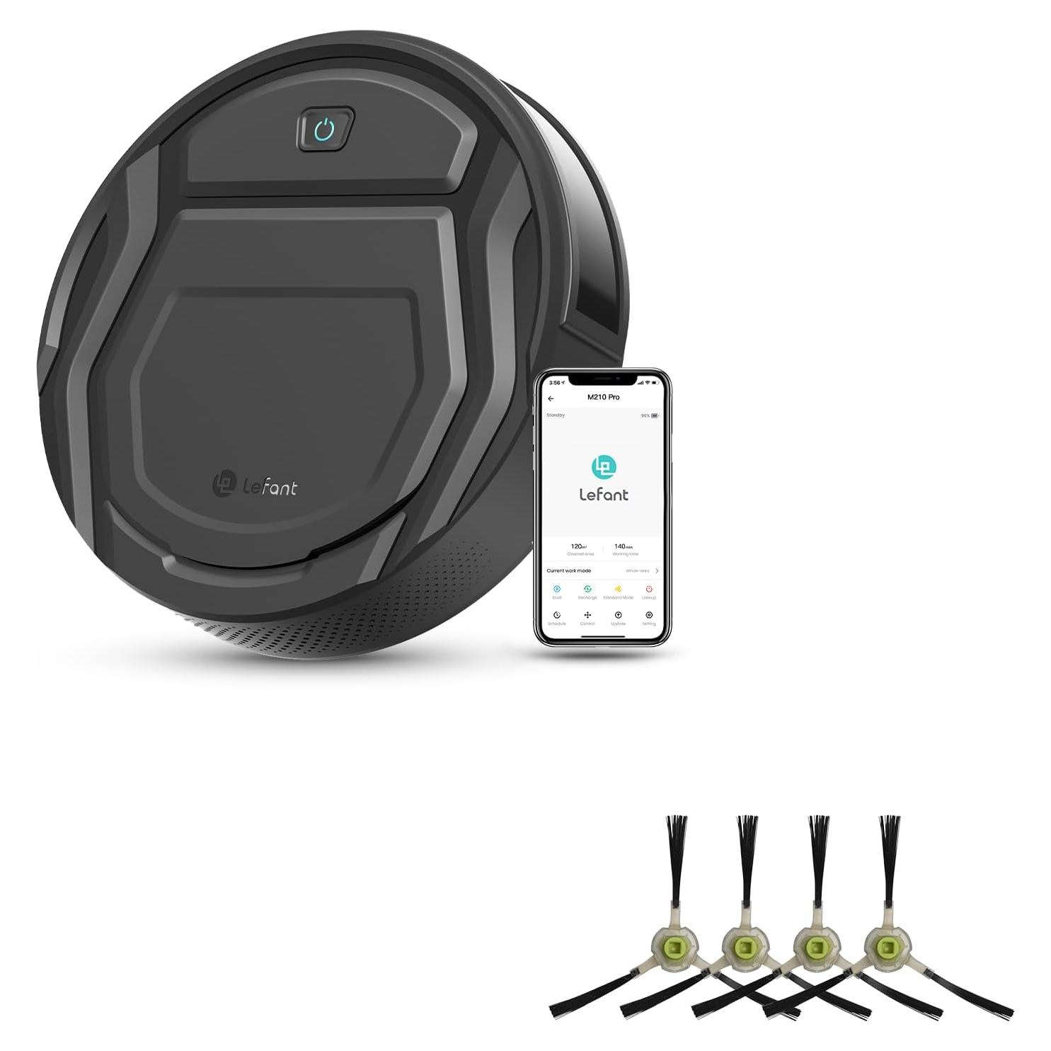 Aspiradora Robot Lefant M210P 2200Pa con Cepillos Laterales