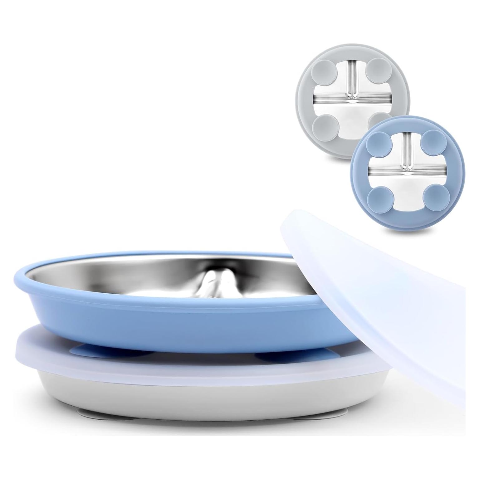 Platos Divididos de Acero Inoxidable Bakpoco 22.86 cm - 2 Piezas