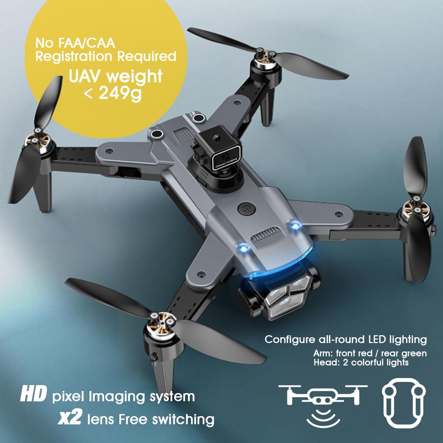 Dron mcokoe S166 con cámara HD 4K y control remoto, plegable