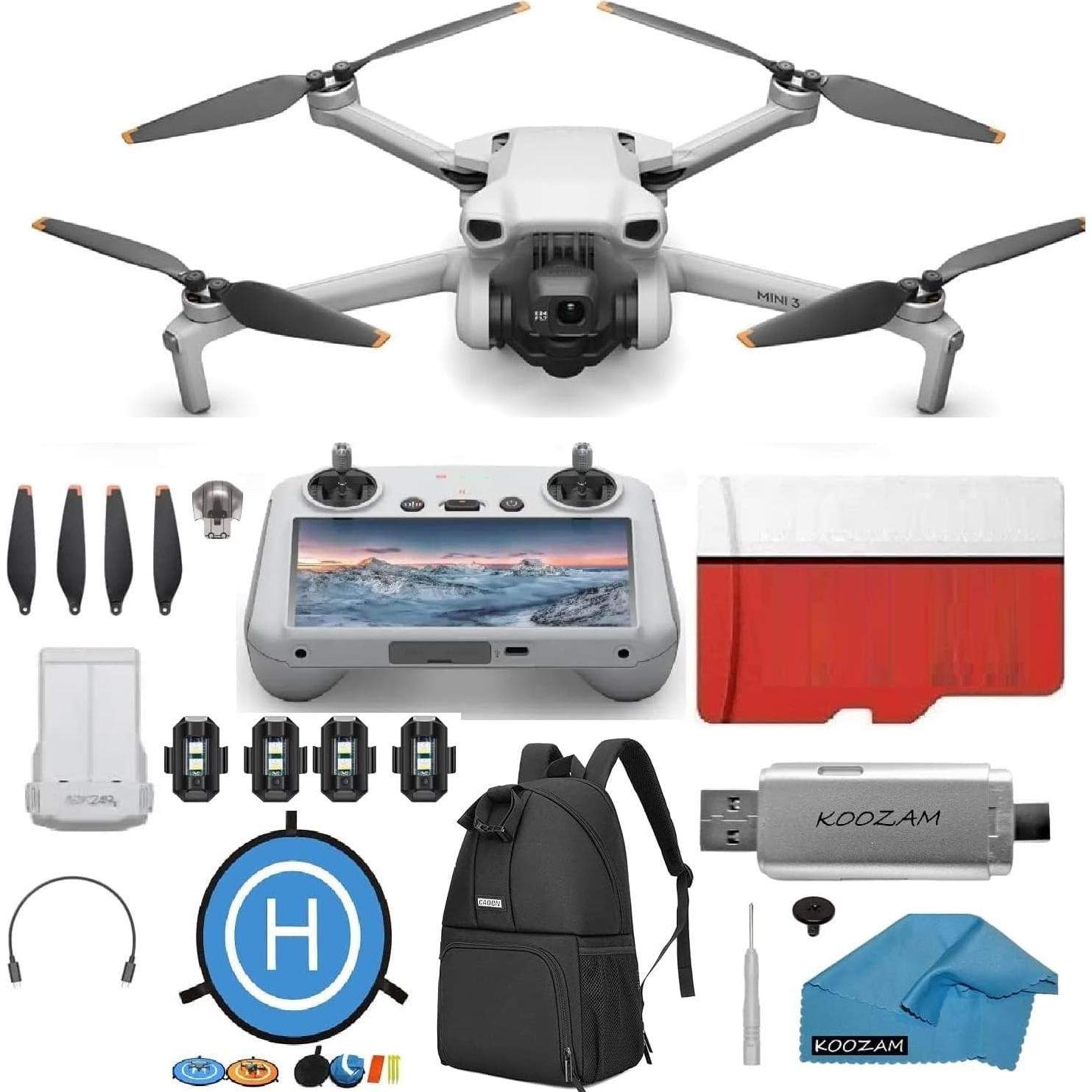 Drone DJI Mini 3 con Control Remoto y Accesorios Completo