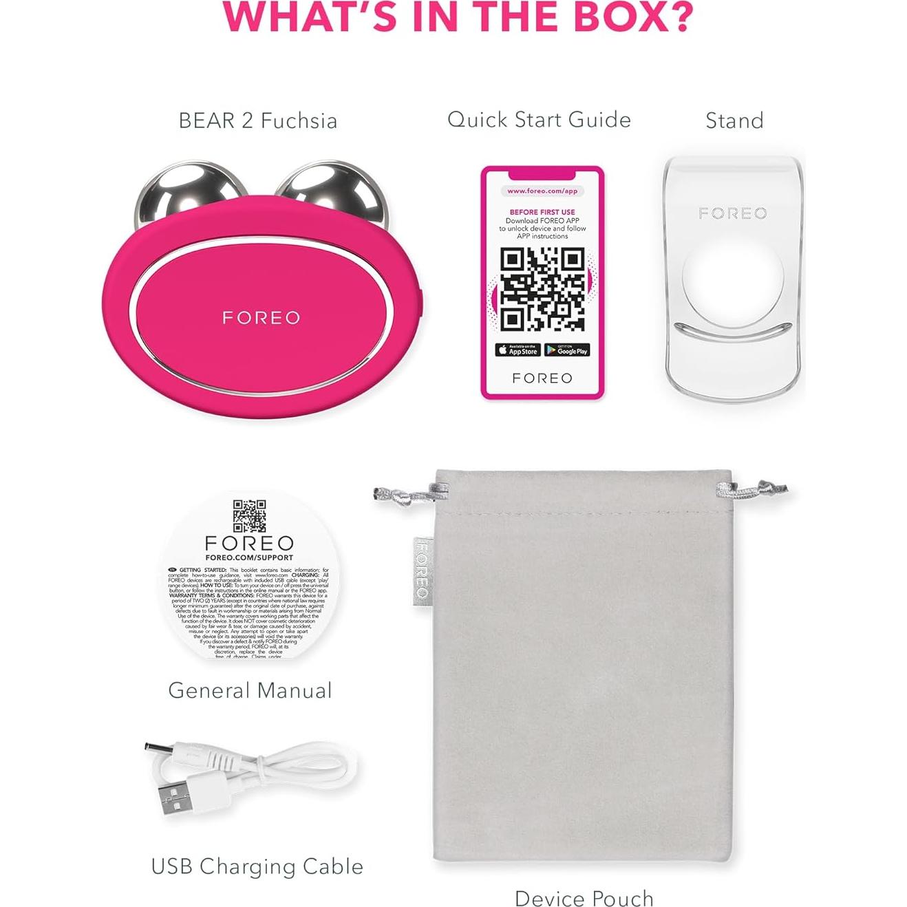 Dispositivo Facial Microcorriente FOREO Bear 2 - Fucsia