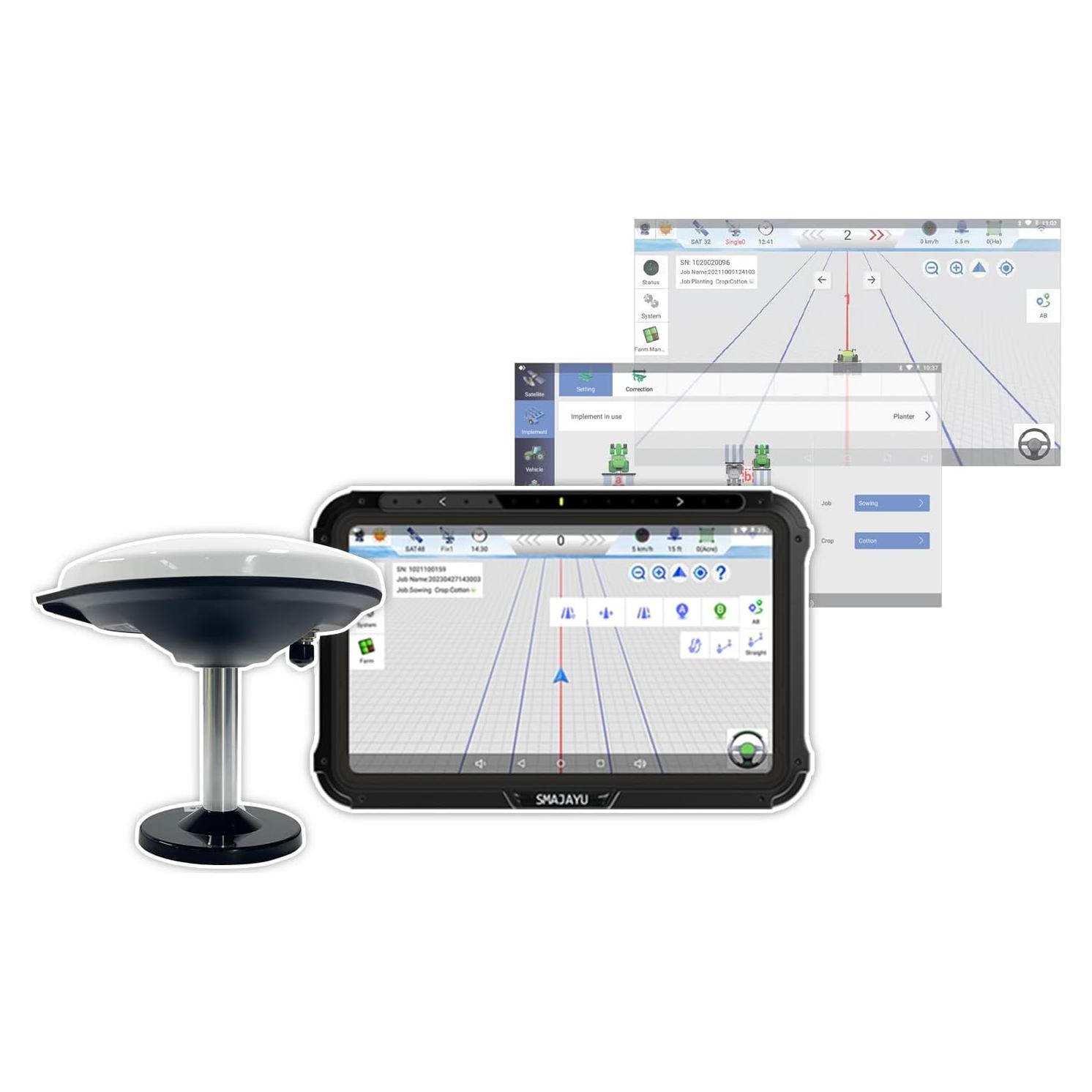 Sistema de Guía GPS para Tractores SMAJAYU JY100 10" Precisión