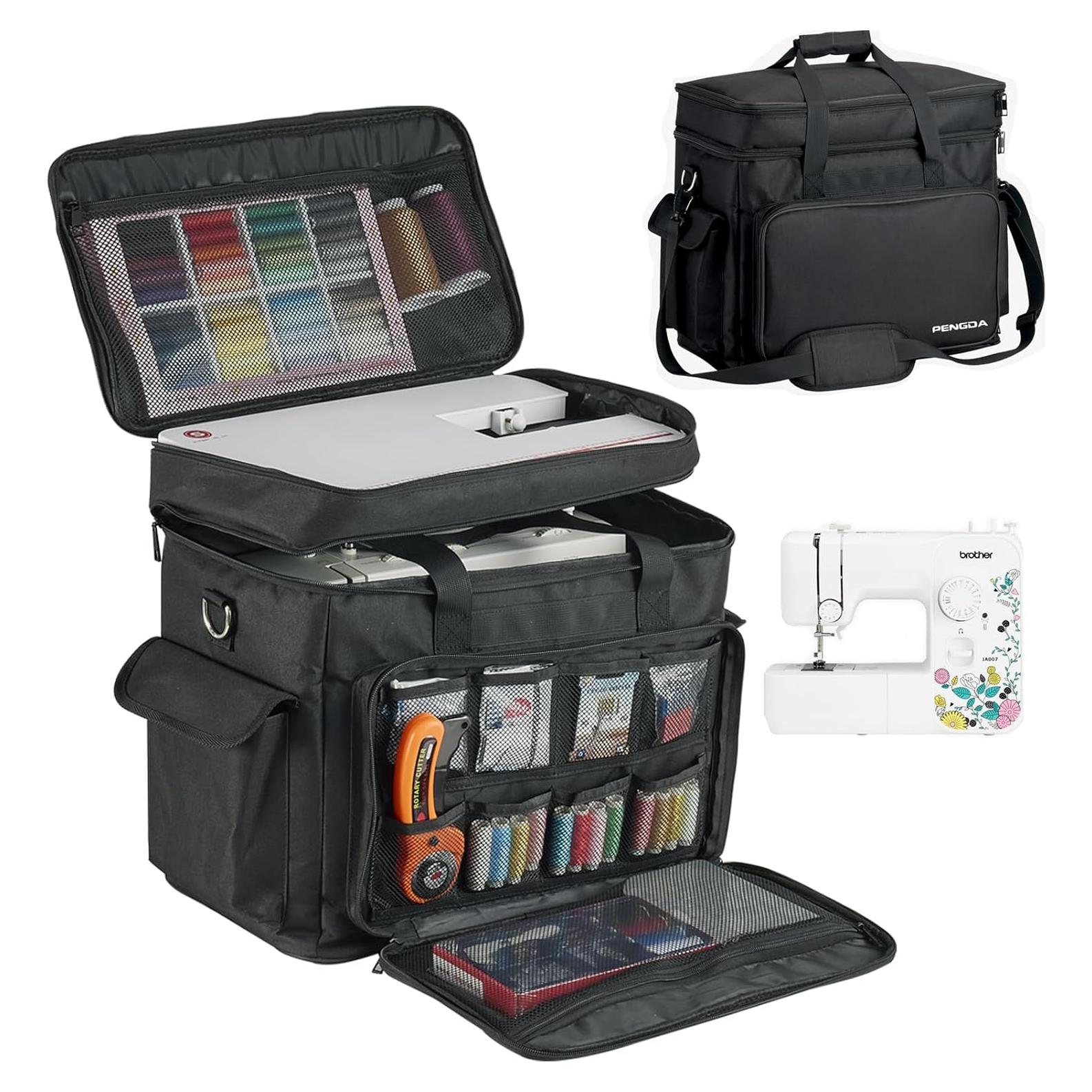 Funda de Máquina de Coser PENGDA 2 Capas con Correa Ajustable