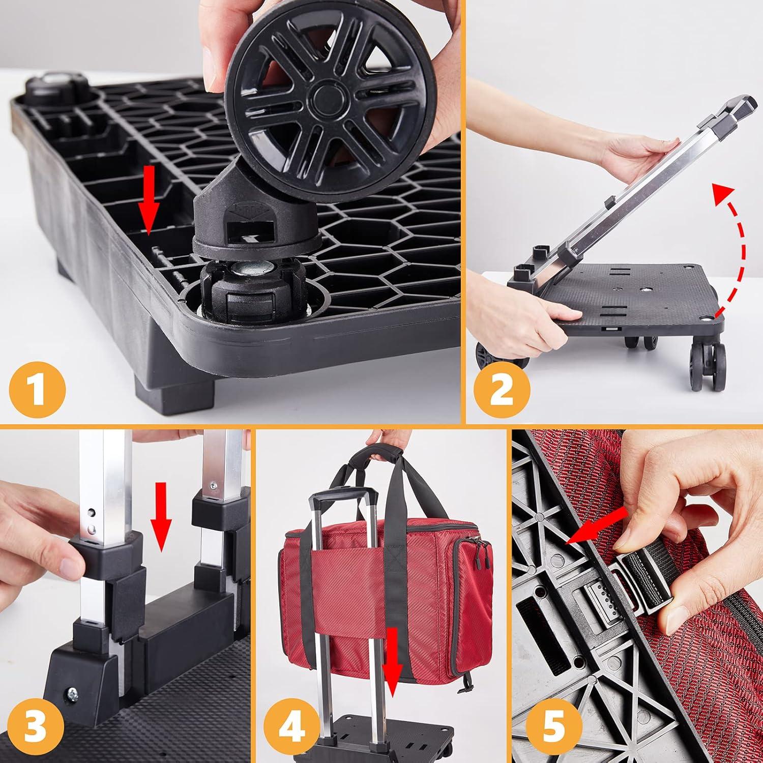 Bolsa de máquina de coser rodante YKK roja 48.3x27.9x33 cm