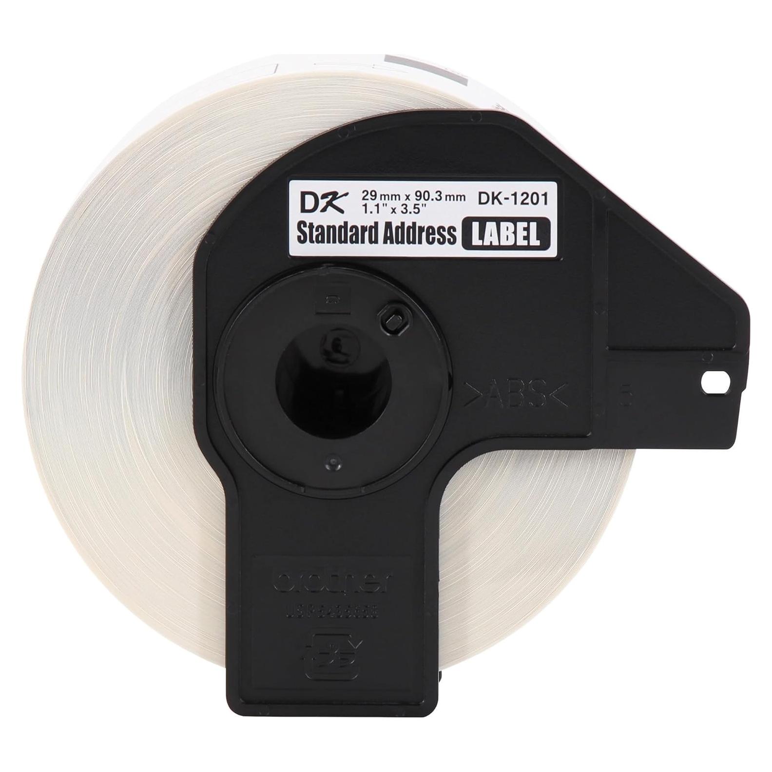 Etiquetas de Dirección Estándar Brother DK-1201, 24 Rollos, 400 Etiquetas/Rollo