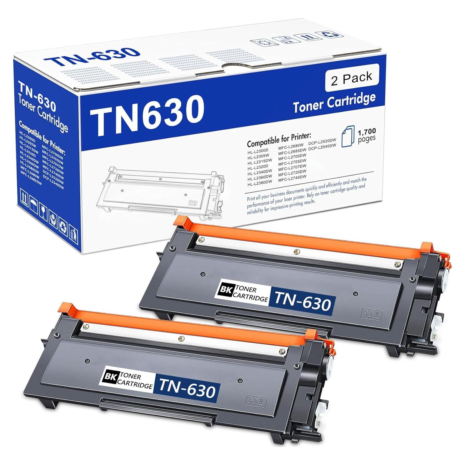 Cartucho de Tóner TN630 HIGCOR Negro Alto Rendimiento 2 Unidades