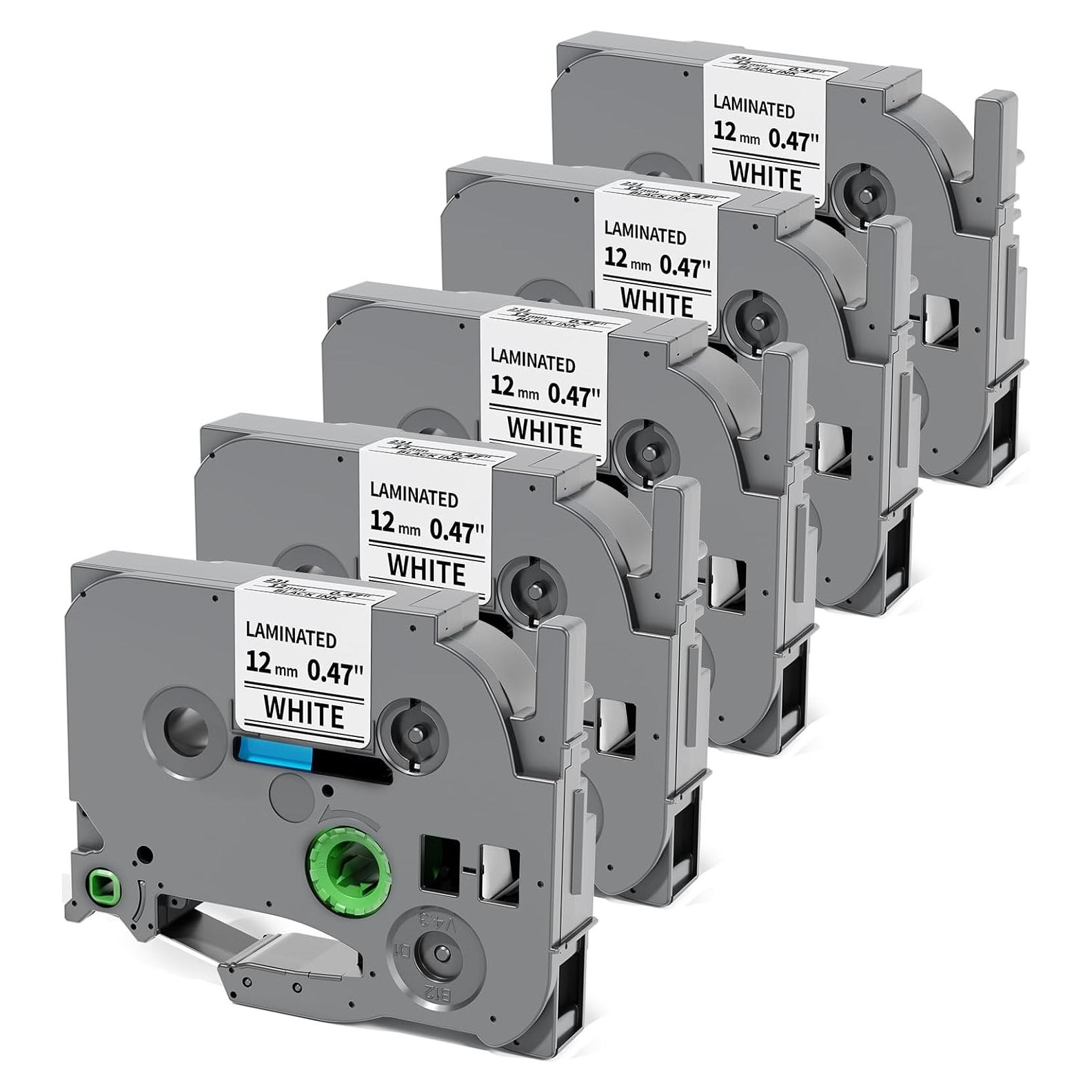 Cinta de Etiquetadora Labelife 12mm Laminada Blanca - 5 Unidades