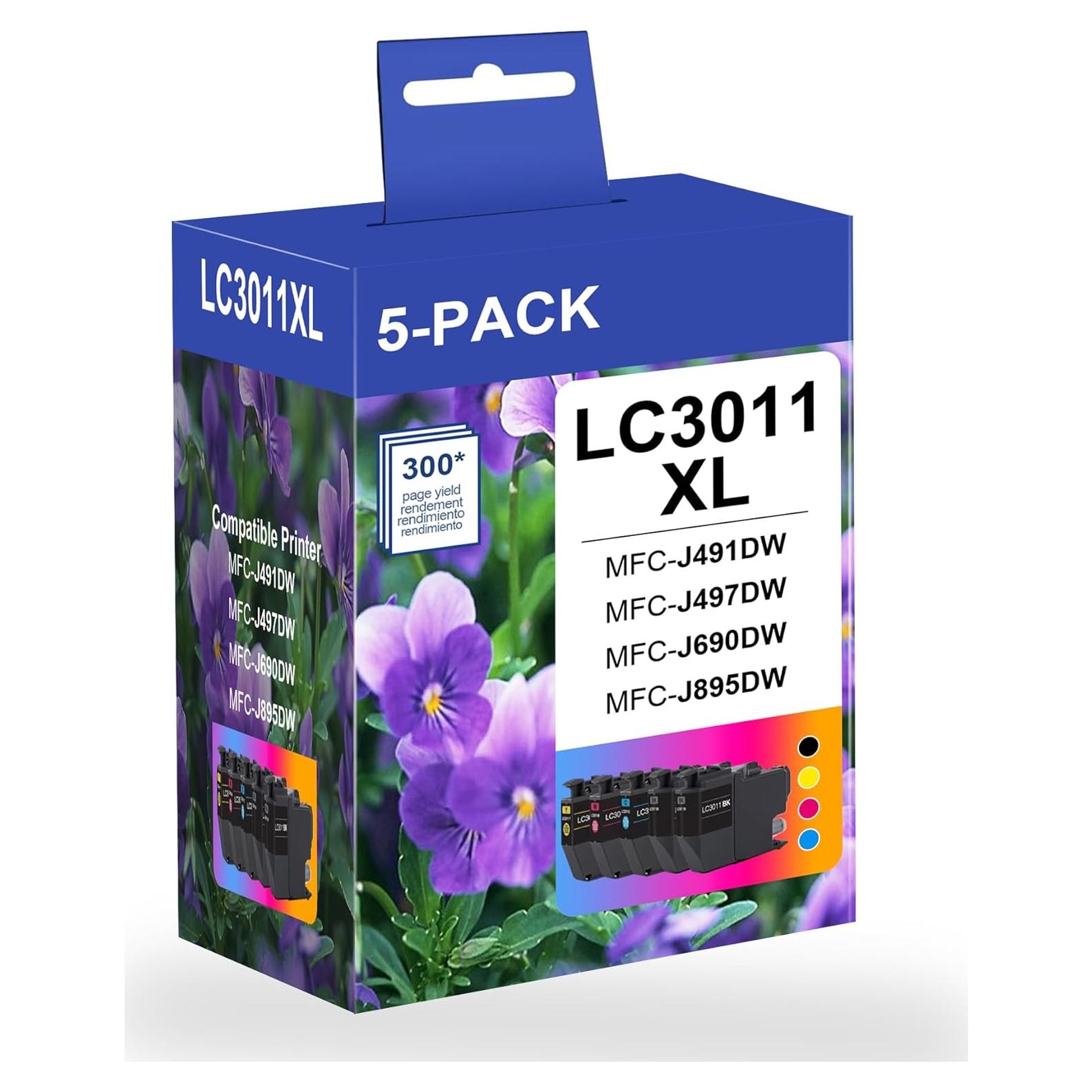 Cartuchos de Tinta MANNERES LC3011XL - Alto Rendimiento 5 Pzas