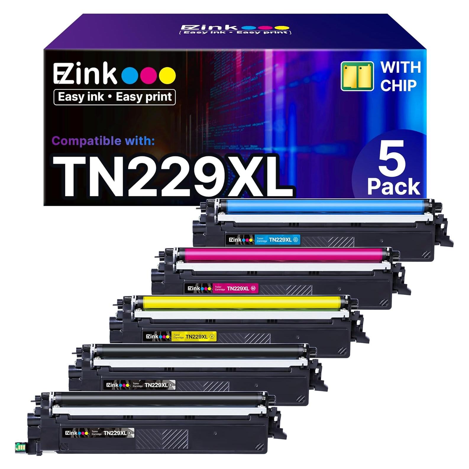 Cartuchos de Tóner E-Z Ink TN229XL Compatibles para Brother