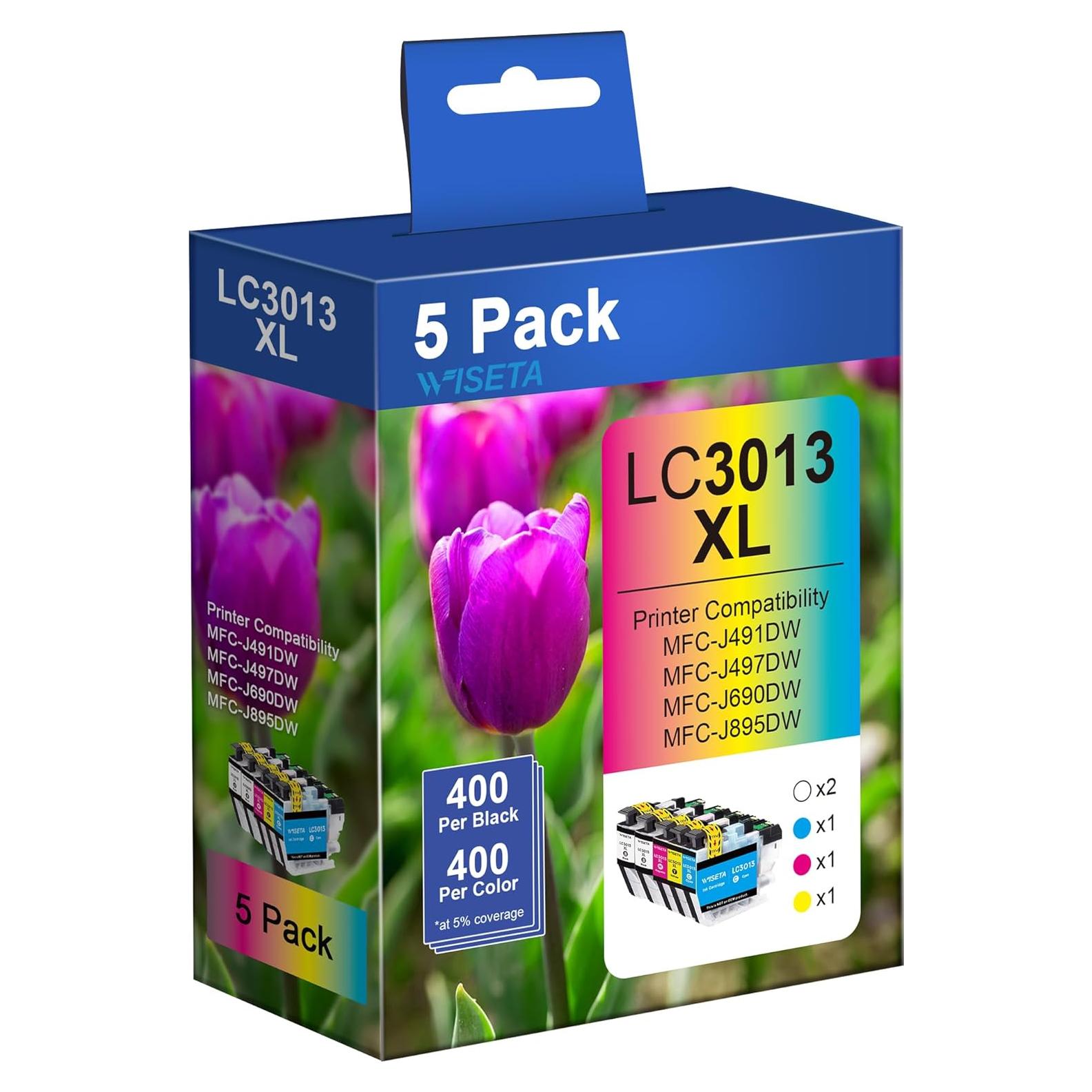 Cartuchos de tinta WISETA LC3013 de alto rendimiento 5 unidades