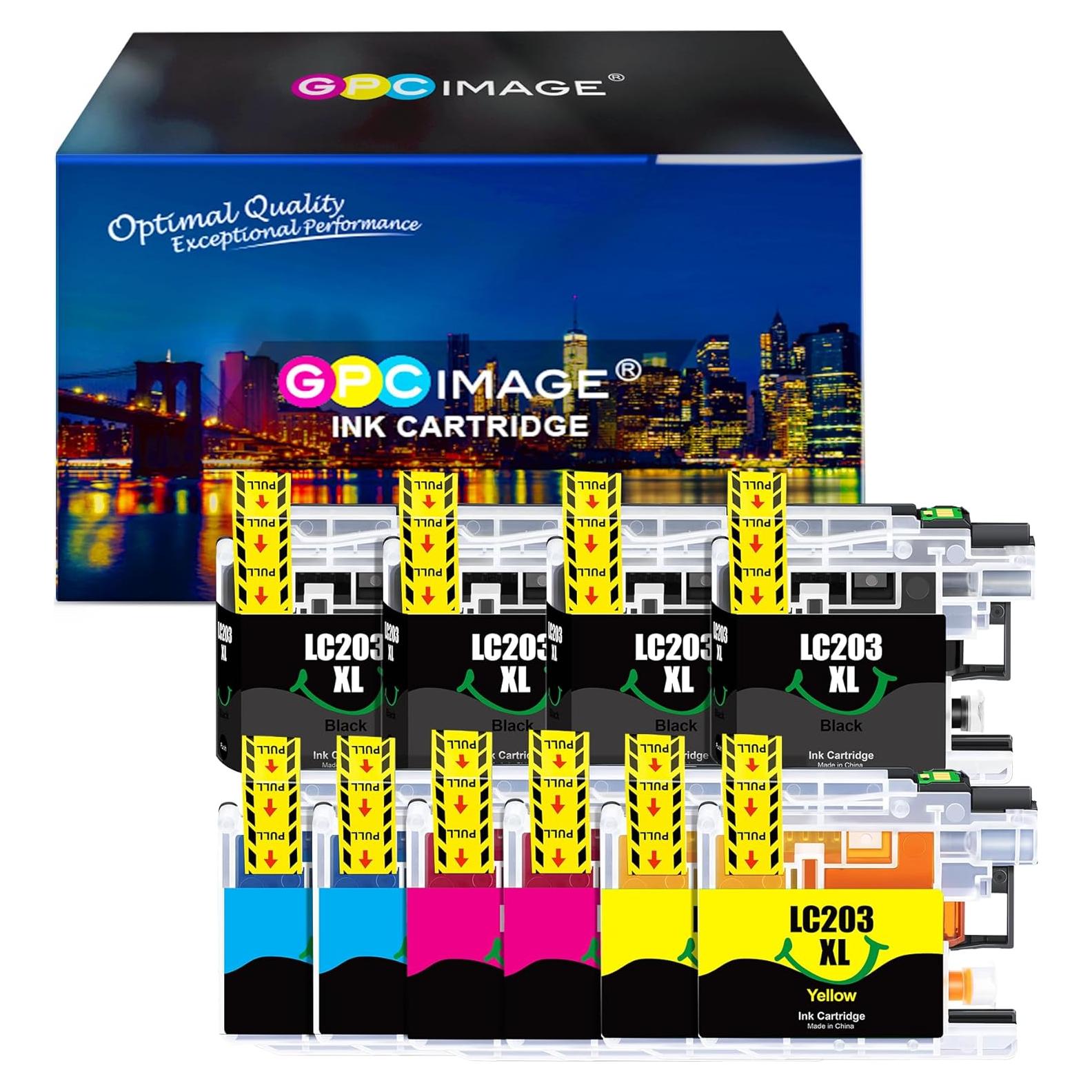 Cartucho de tinta GPC Image LC203XL compatible para Brother - Paquete de 10