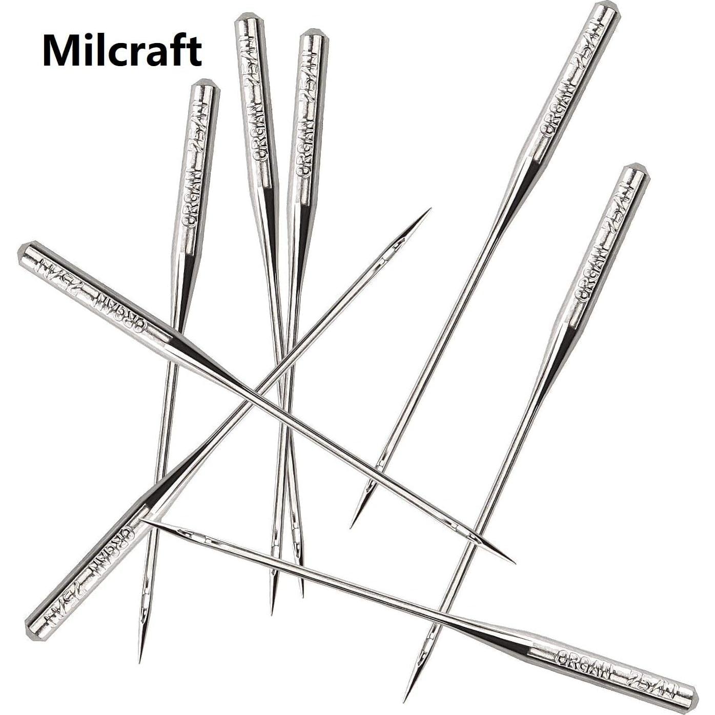 50 Agujas de Máquina de Coser Milcraft 75/11 para Bordado