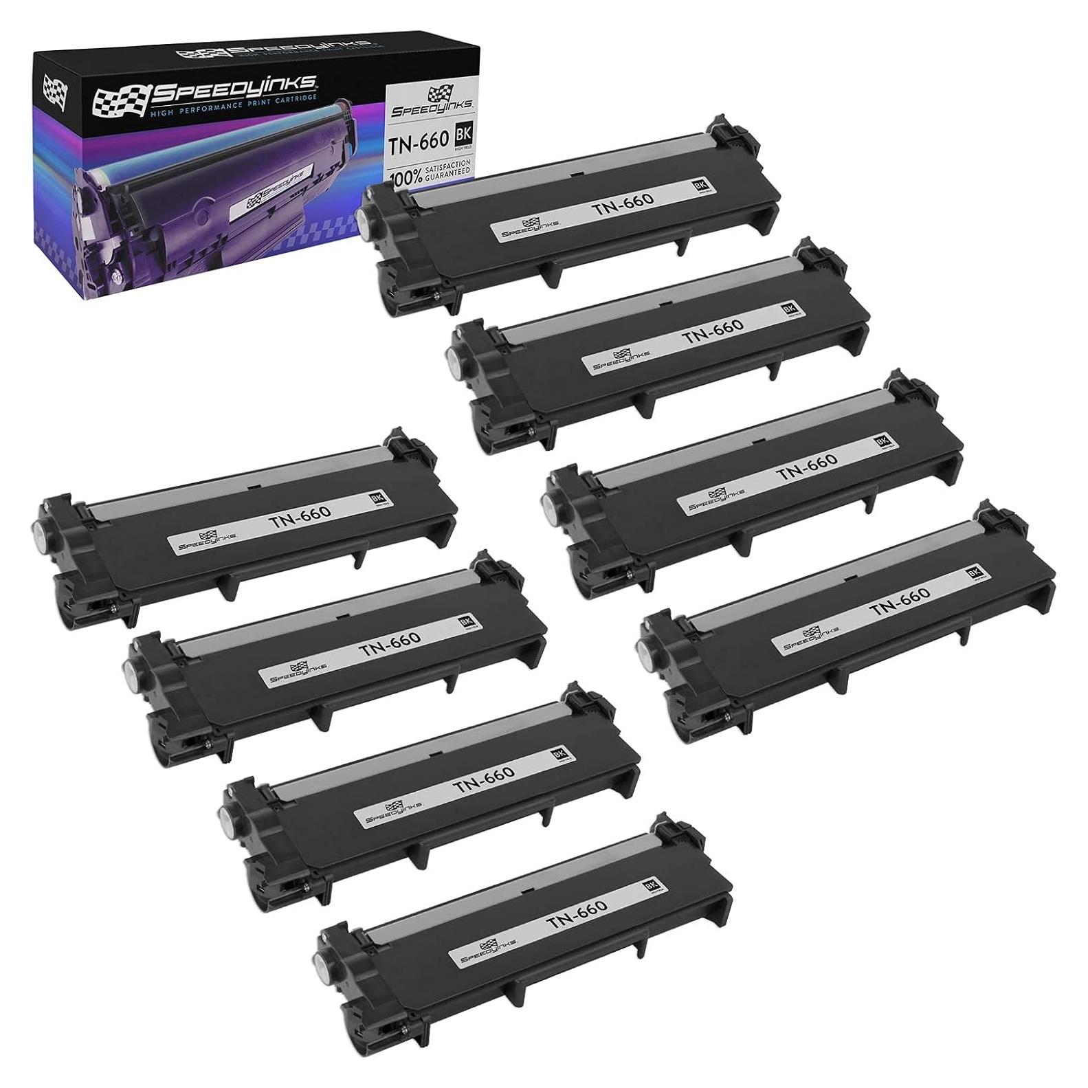 Cartucho de Tóner Compatible SPEEDYINKS TN660 Negro 2600 Páginas
