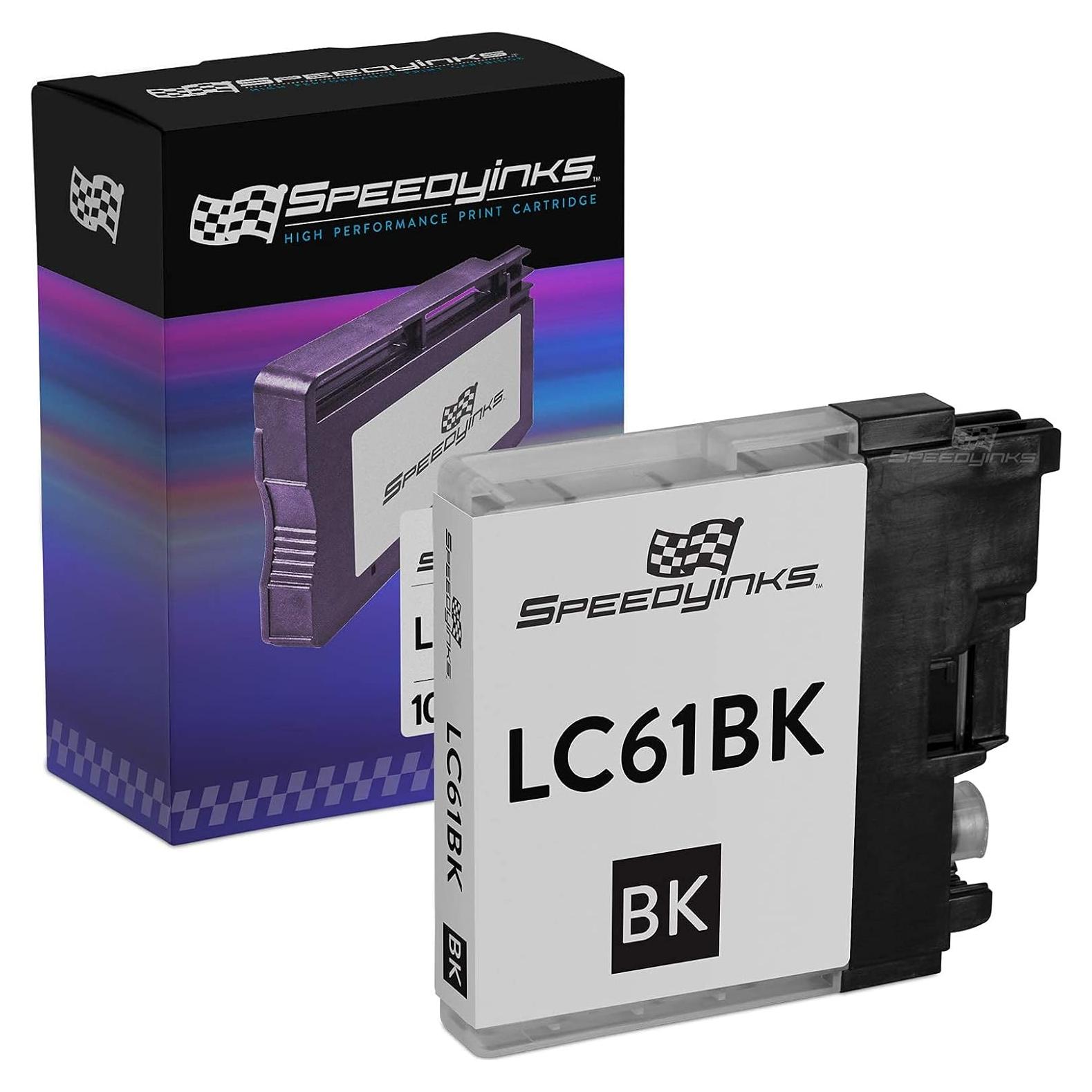 Cartucho de Tinta Negro Compatible SPEEDYINKS LC61BK para Brother