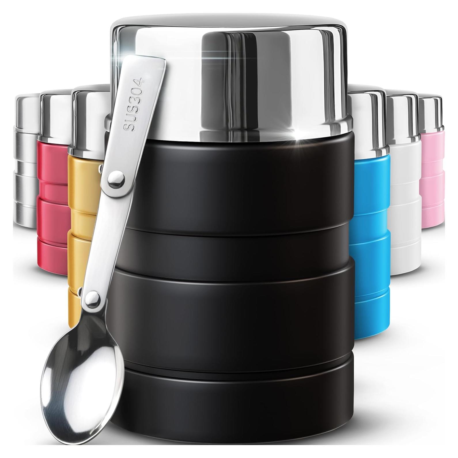 Termo de Acero Inoxidable Earth&ME 500ml Aislado con Cuchara