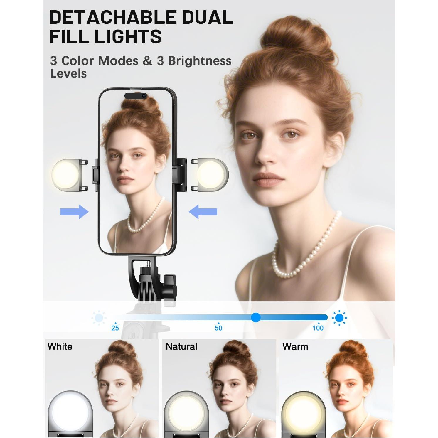 Kit de Vlogging Completo para iPhone/Android con Trípode 180 cm