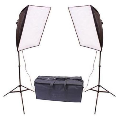 Kit de Luz Softbox Plegable Doble RPS Studio 50.8x50.8 cm