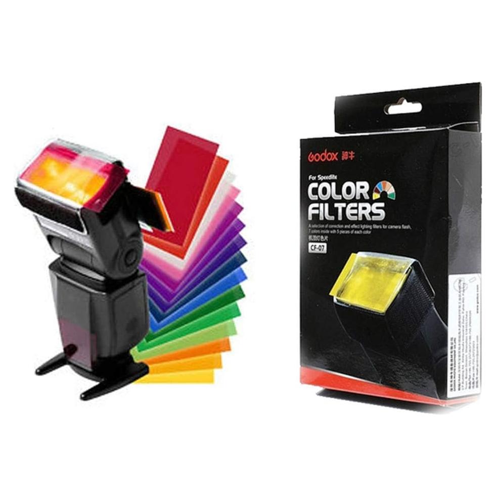 Kit de Filtros de Color Godox CF-07 para Speedlite