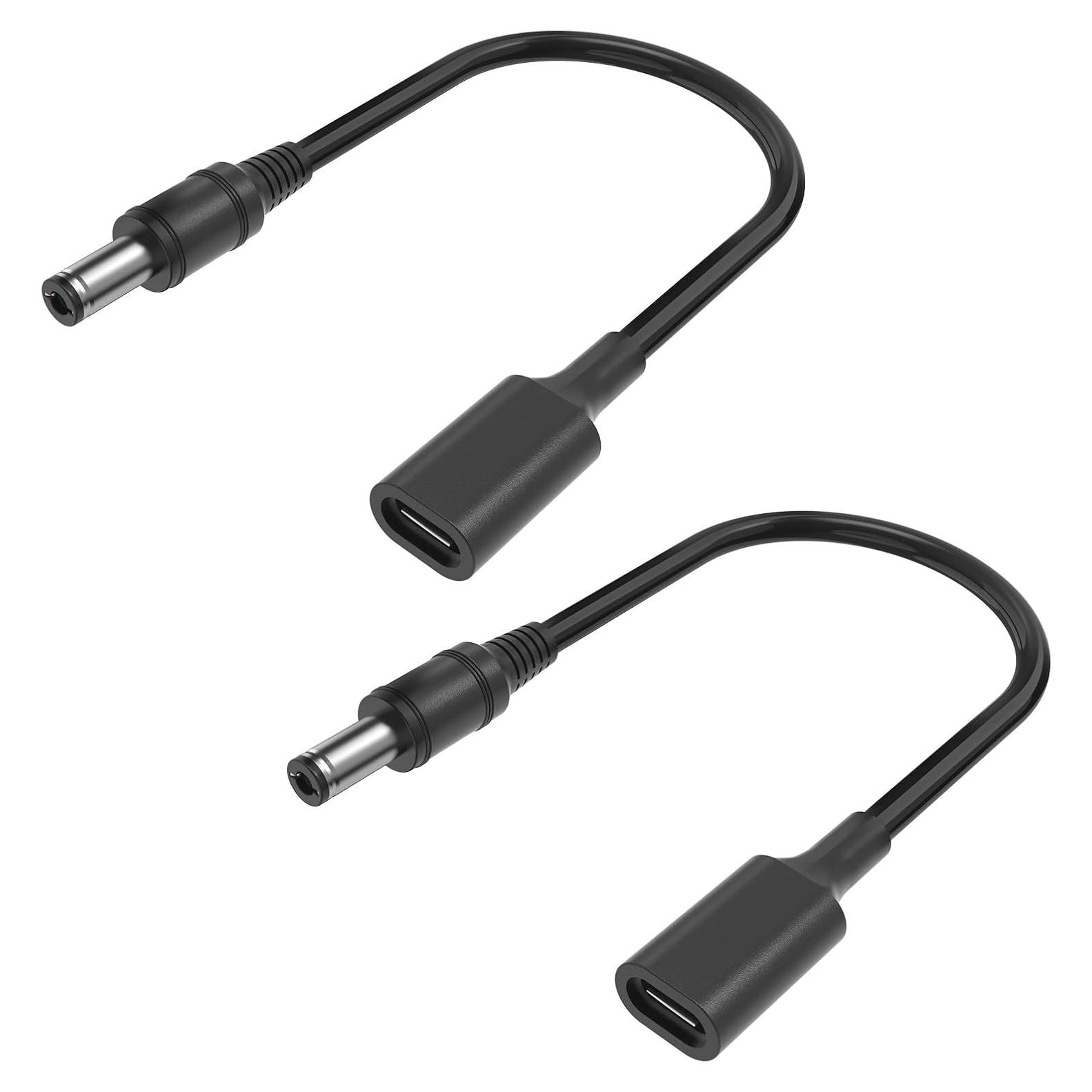 Adaptador USB C a 2.5mm DC 12V CYD - Paquete de 2