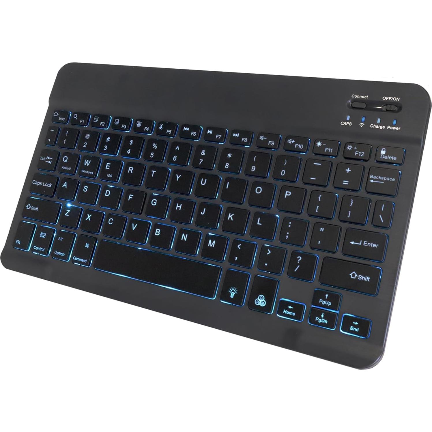 Teclado Bluetooth BoxWave SlimKeys Retroiluminado 7 Colores