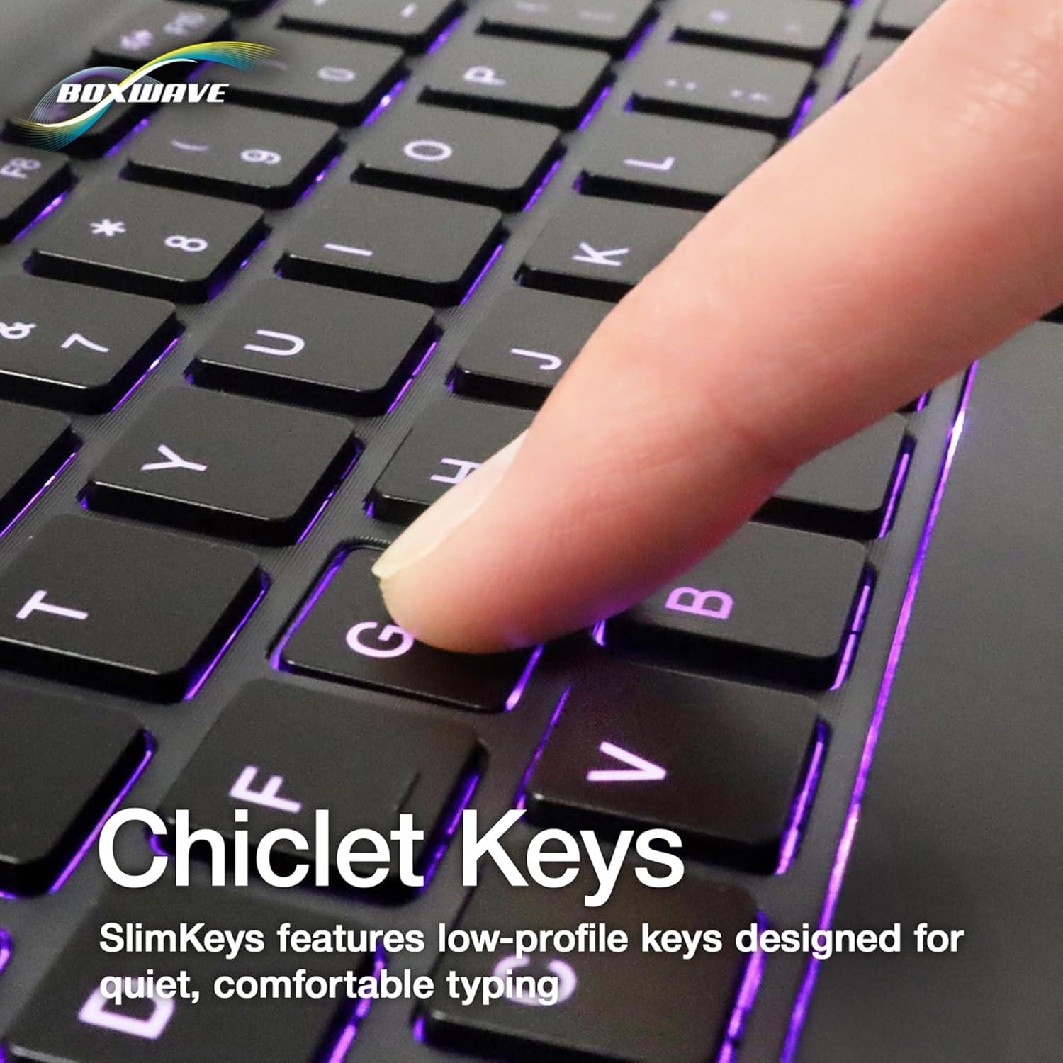 Teclado Bluetooth BoxWave SlimKeys Retroiluminado 7 Colores