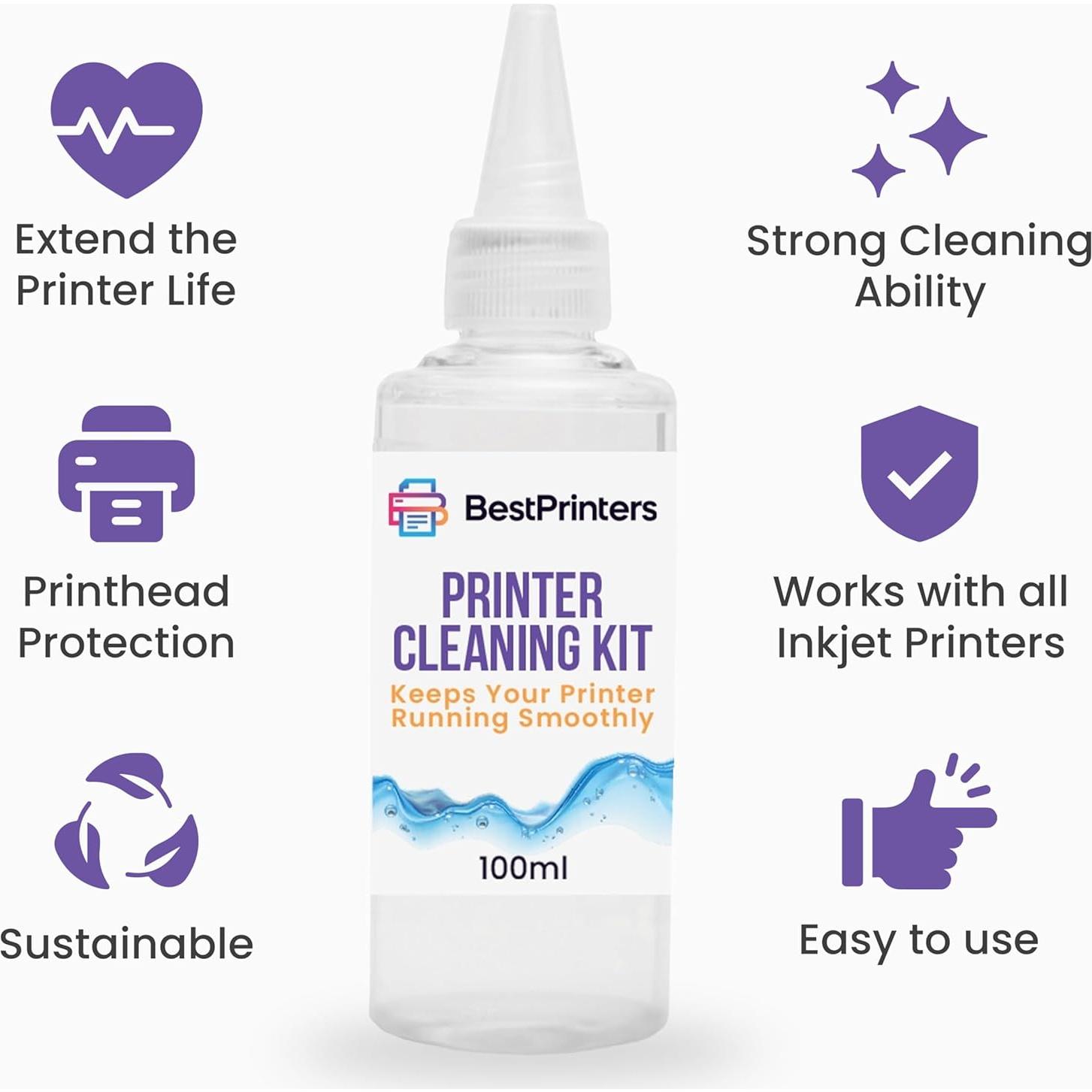 Kit de Limpieza de Impresoras Epson HP Brother 20ml