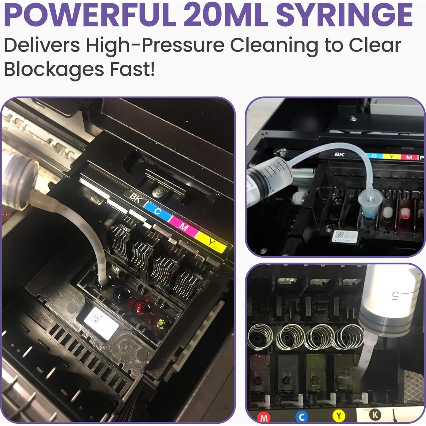 Kit de Limpieza de Impresoras Epson HP Brother 20ml