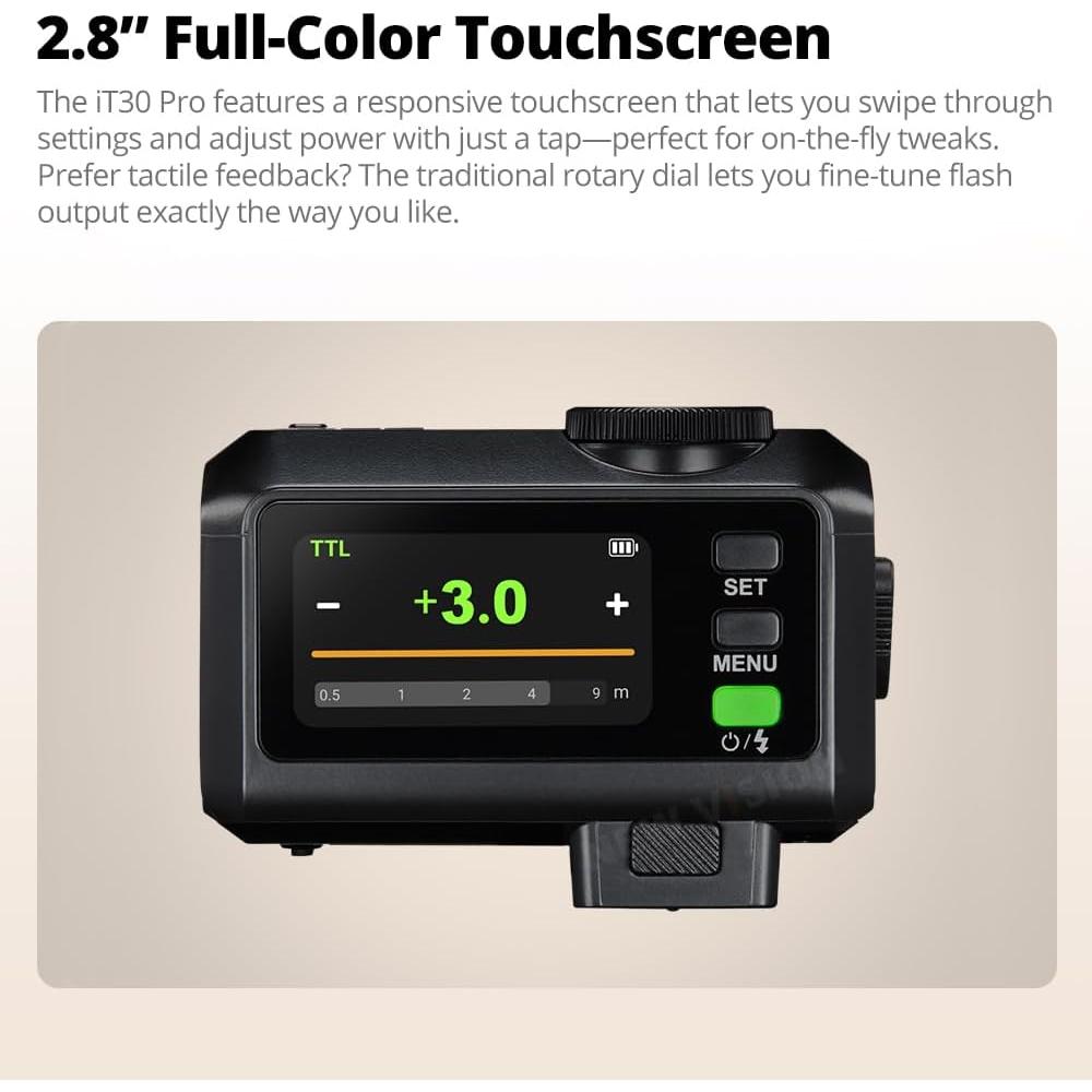 Flash Godox iT30 Pro C para Canon, TTL, HSS 1/8000s, 120g