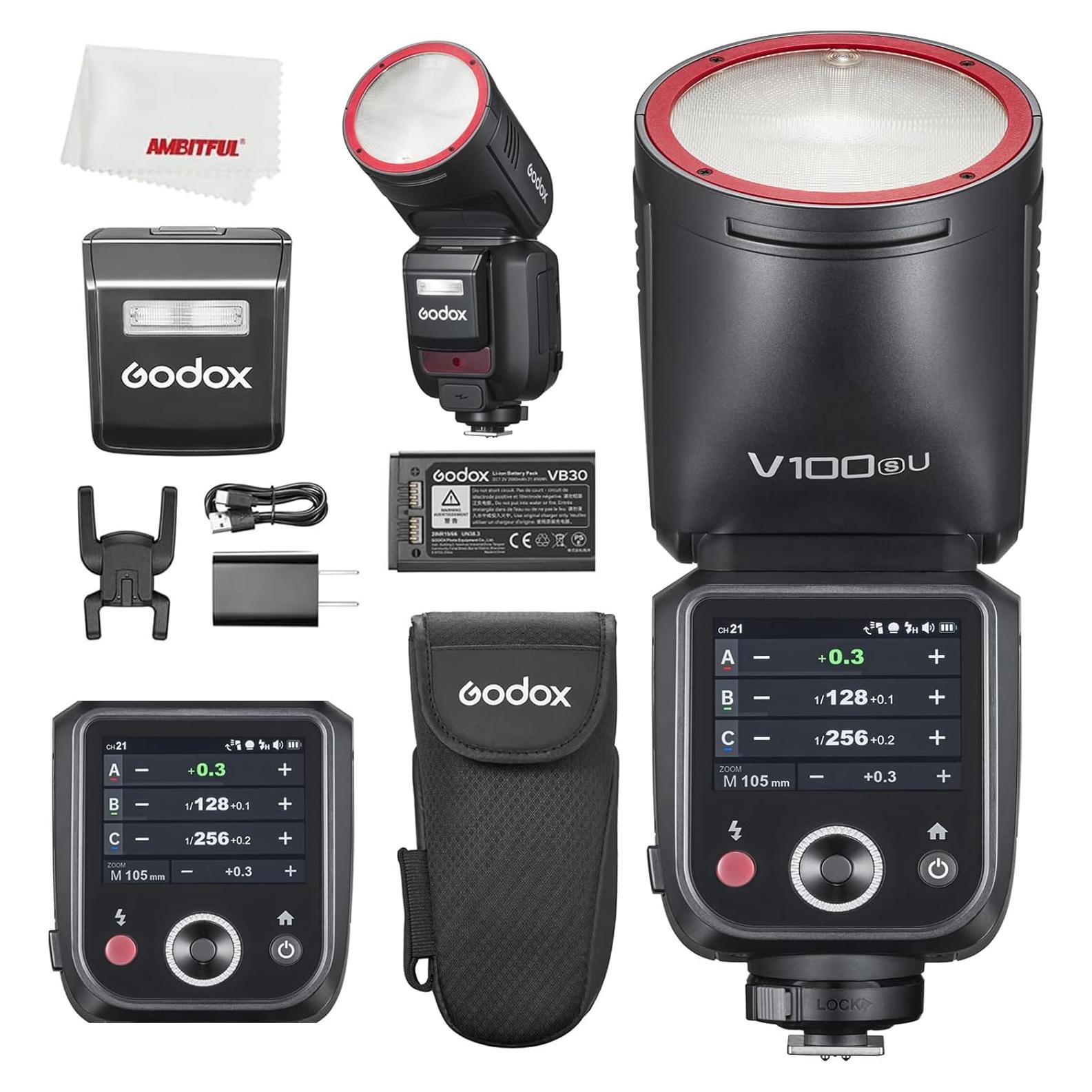 Flash Godox V100S para Cámara Sony 100Ws TTL Li-ion