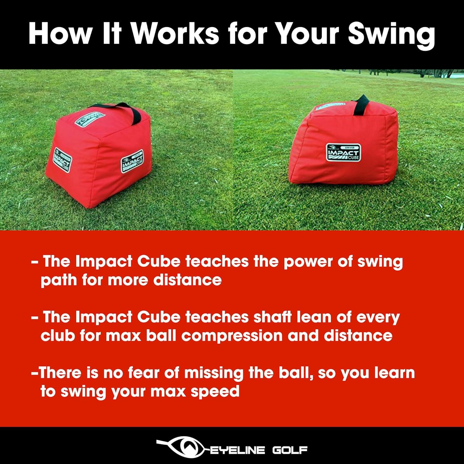 Impact Cube EyeLine Golf - Bolsa de Entrenamiento de Golf