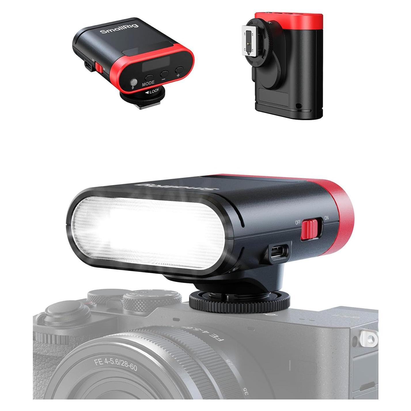 Flash Mini RS20 SmallRig para Canon y Sony, 2000mAh, 500 Flashes