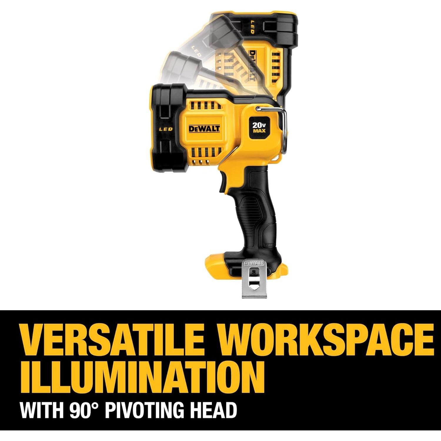 Luz de trabajo LED DEWALT DCL043 1500 lúmenes 20V