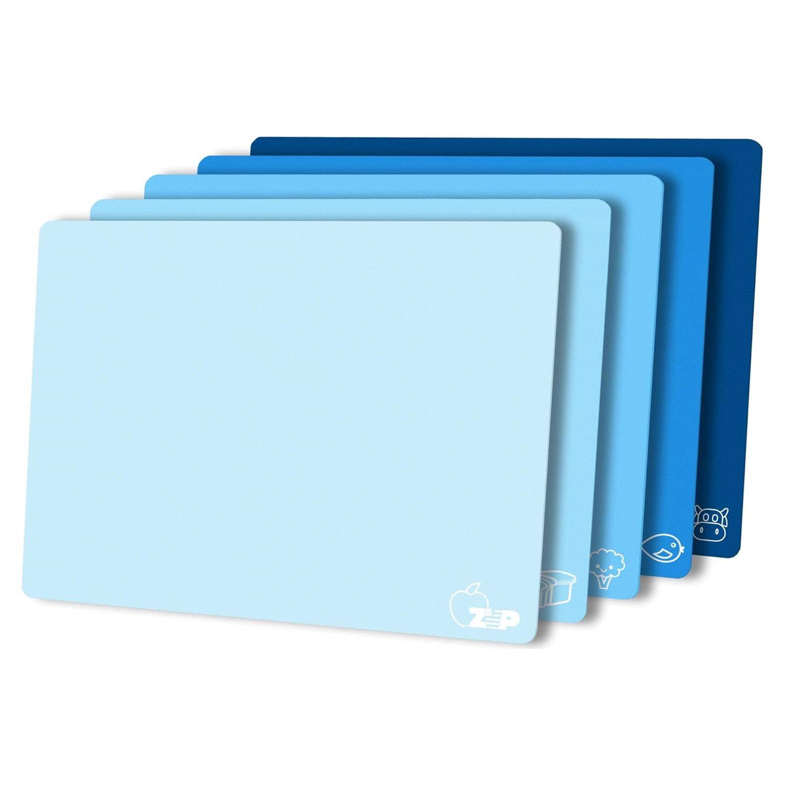 Conjunto de 5 tablas de cortar ZVP antideslizantes 38.1x30.5 cm