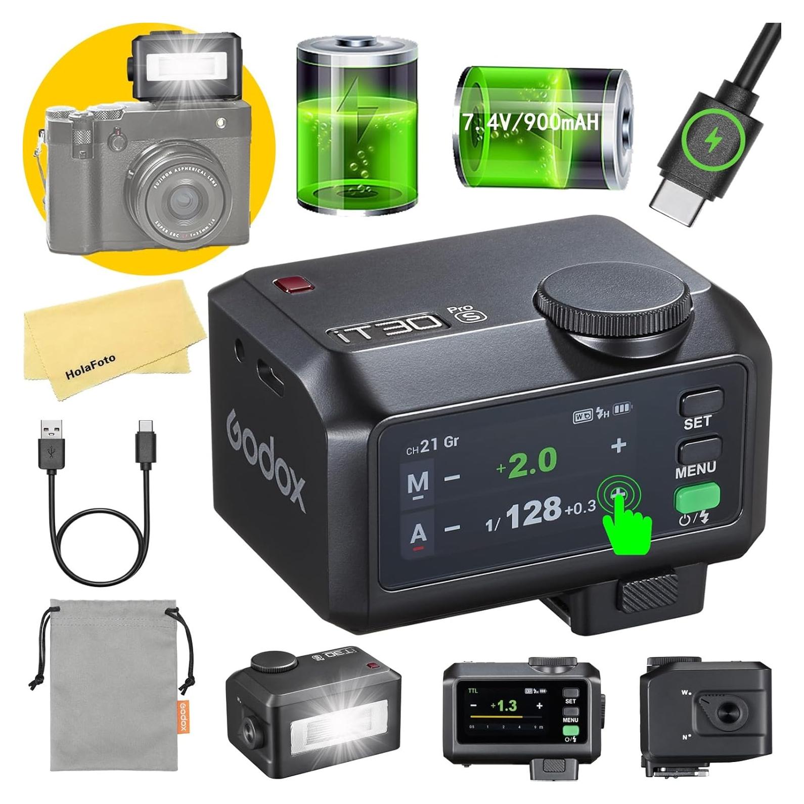 Flash Godox iT30 Pro S para Cámara Sony 2.4G TTL HSS