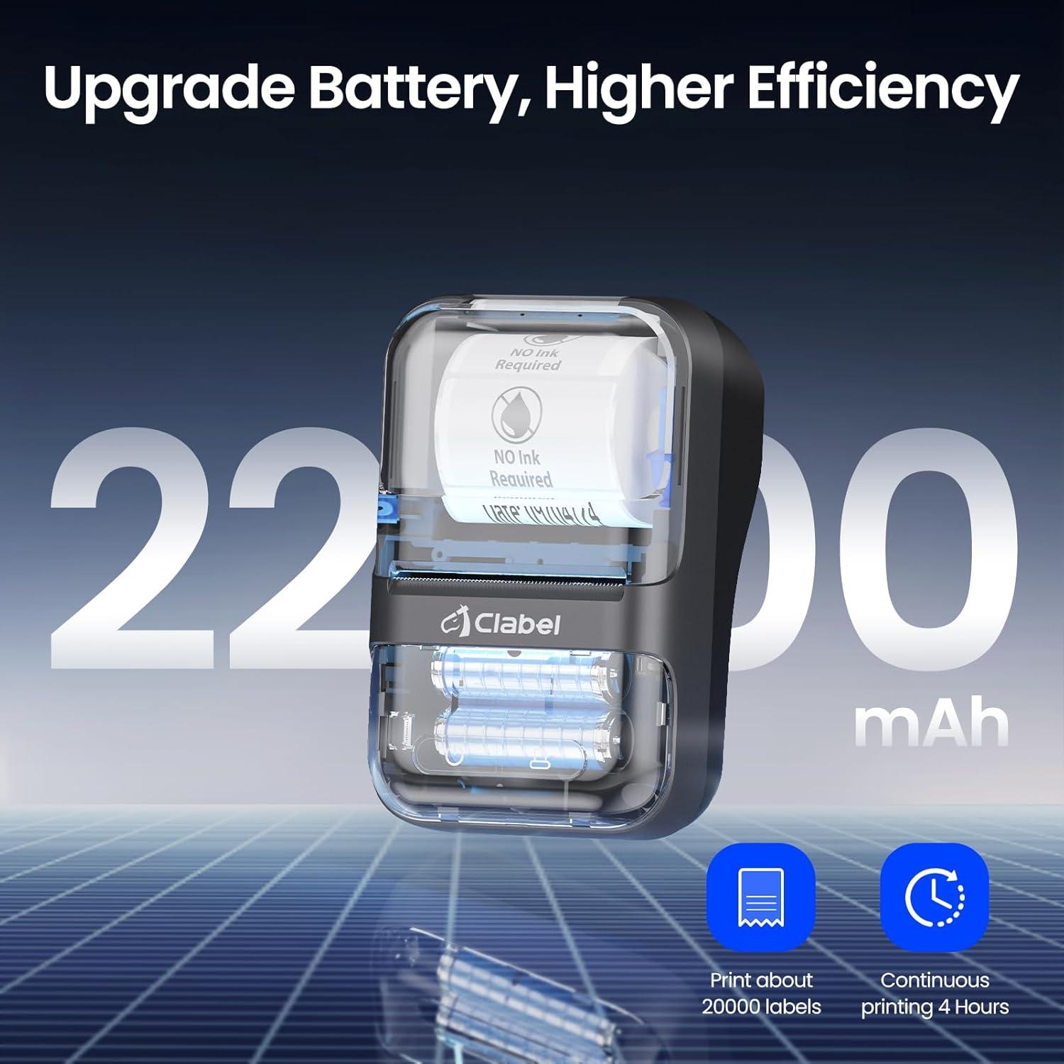 Impresora de Etiquetas CLABEL 220B Térmica Bluetooth 2" Sin Tinta