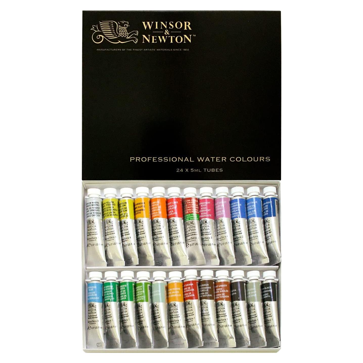 Set de acuarelas Winsor & Newton 24 colores 118 ml