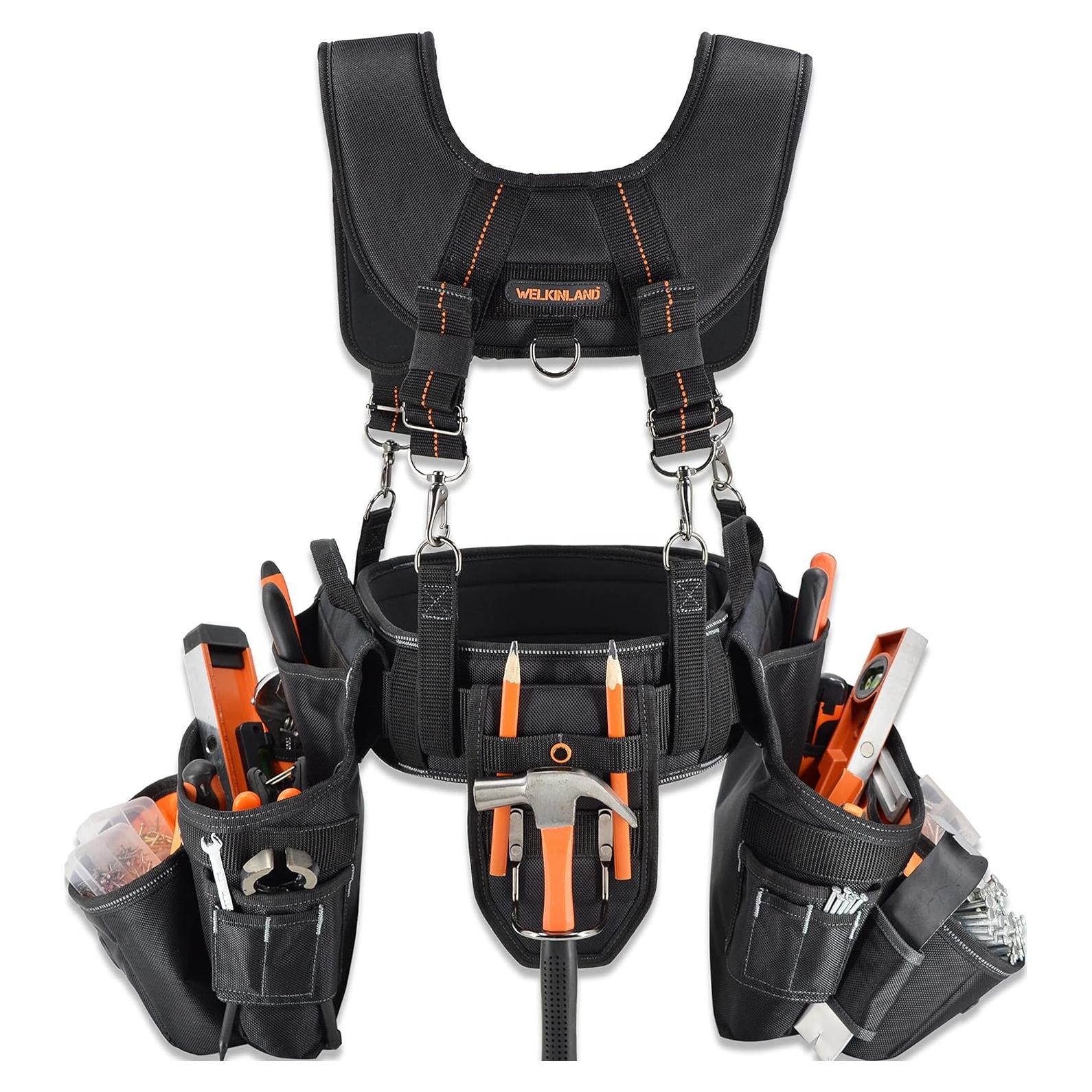 Cinturón de Herramientas Welkinland 39 Bolsillos Ajustable