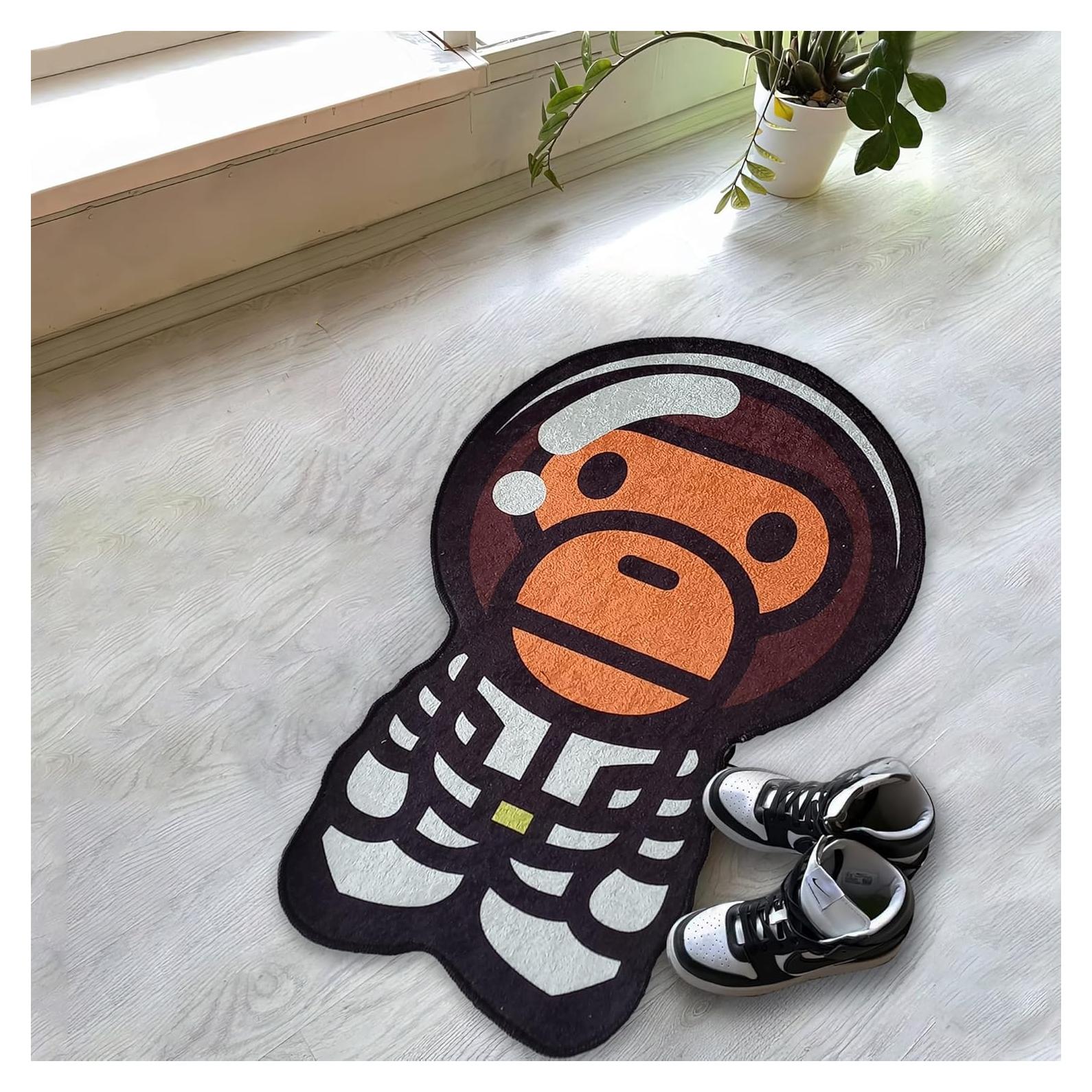 Alfombra de Área Rugendary Astronaut Bape 1.19x1.80m Suave