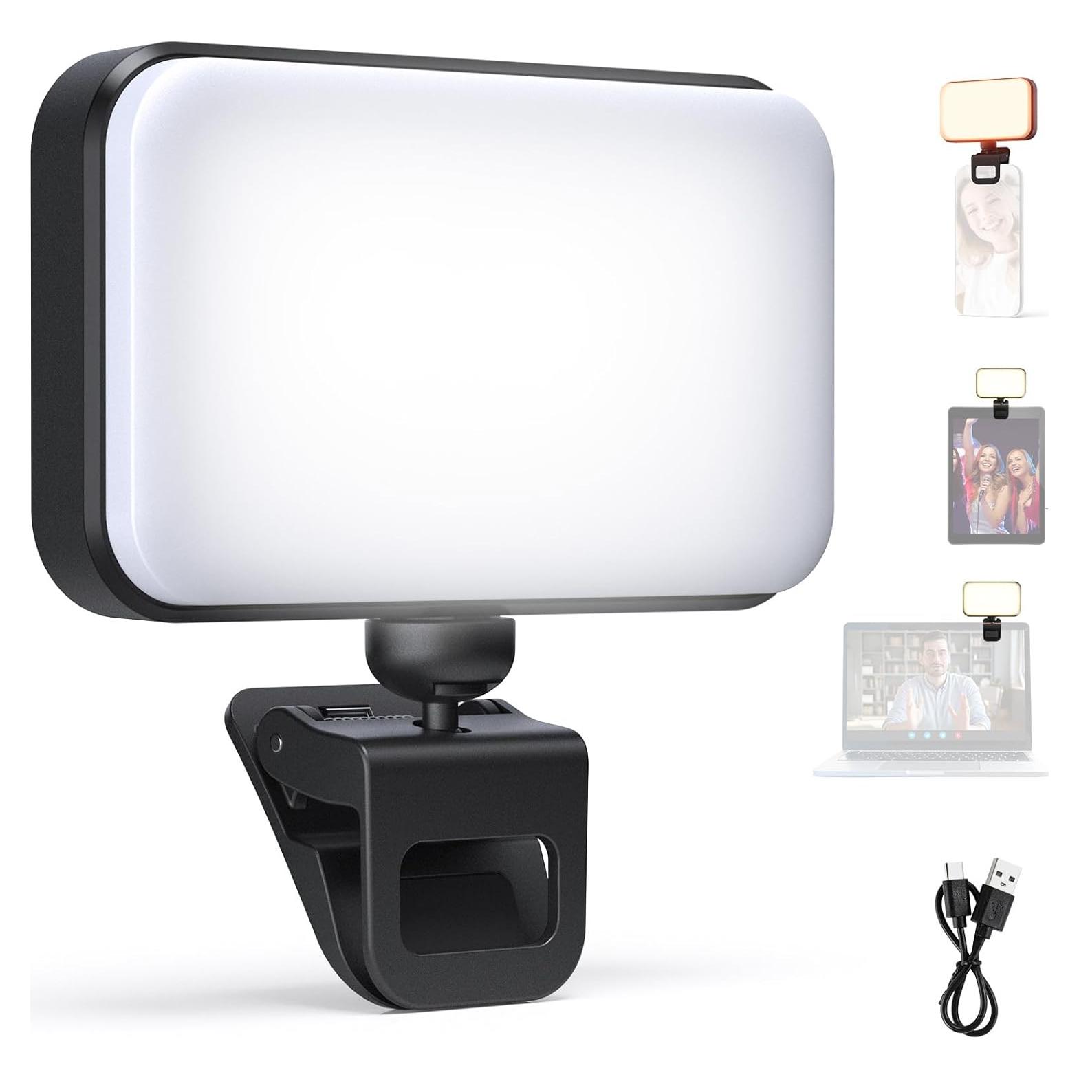 Luz LED para Selfie NEEWER N6, 66 LEDs, Compacta y Recargable