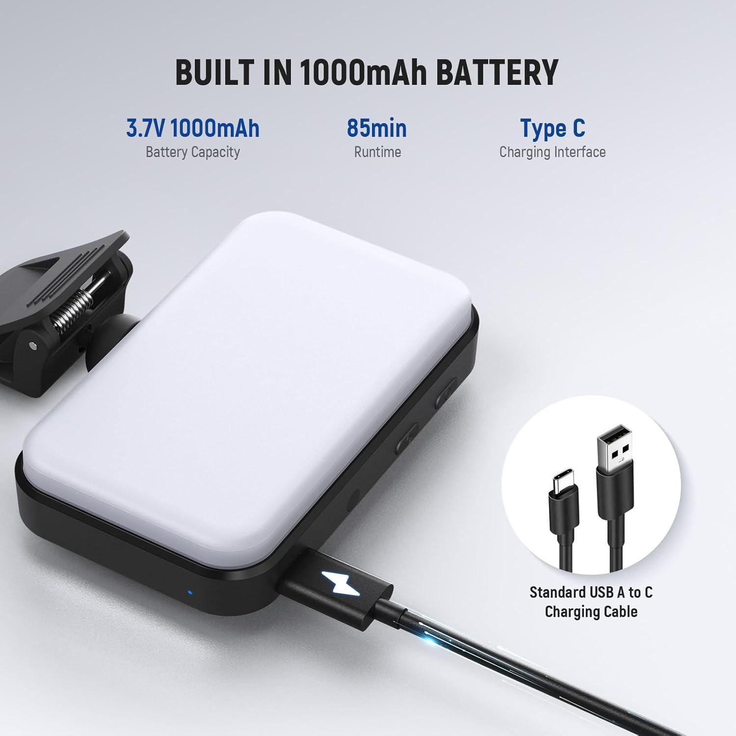 Luz LED para Selfie NEEWER N6, 66 LEDs, Compacta y Recargable