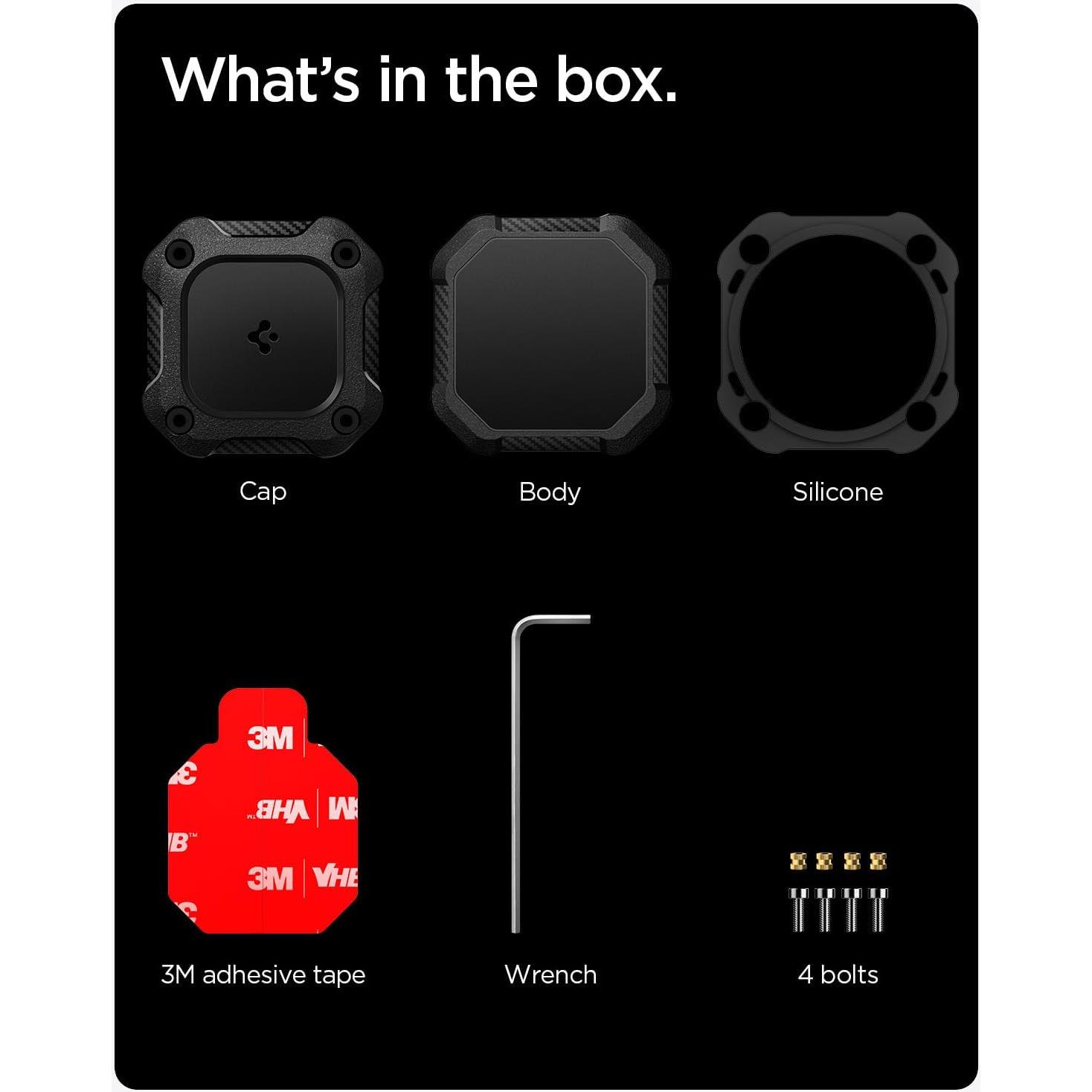 Funda Impermeable Spigen Tough Armor para AirTag - Negro