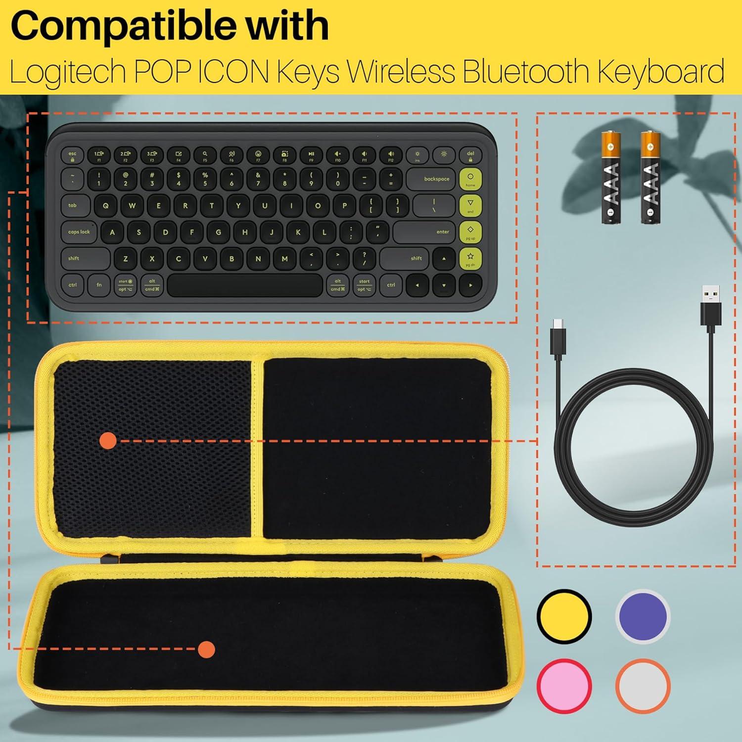 Funda de Almacenamiento Lebakort para Teclado Logitech POP ICON