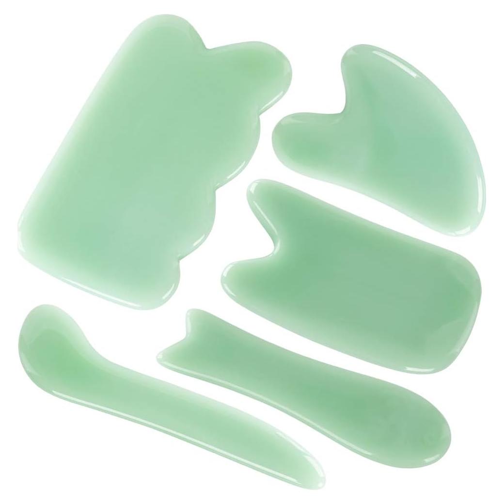 Airogym Set de Masaje Gua Sha 5 Piezas Verde - Terapia Física